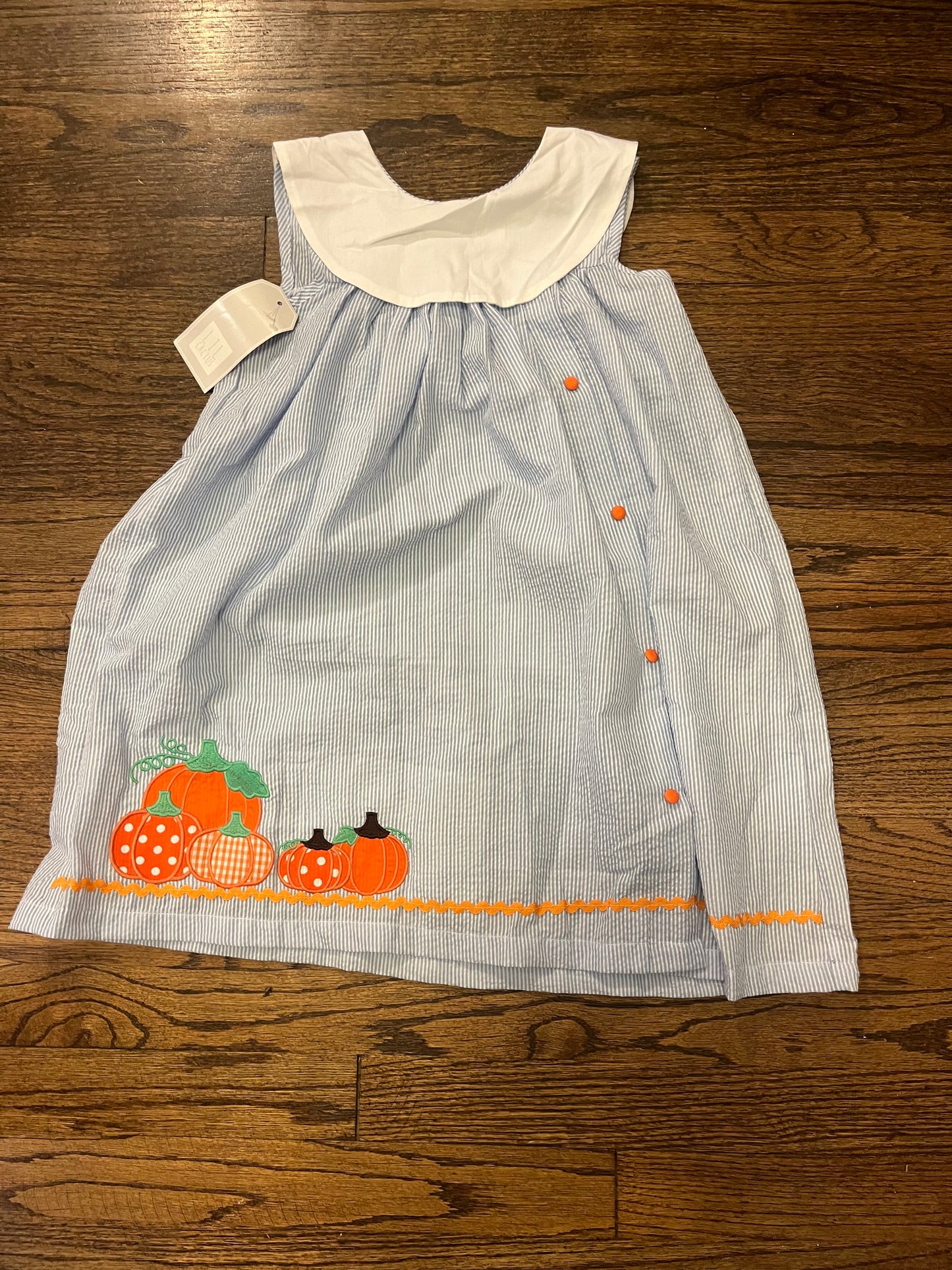 #67 Lil Cactus 7Y Pumpkin dress NWT