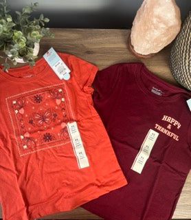 Seller #213 NWT Girls Size XS (4/5) Cat & Jack T-shirts set of 2