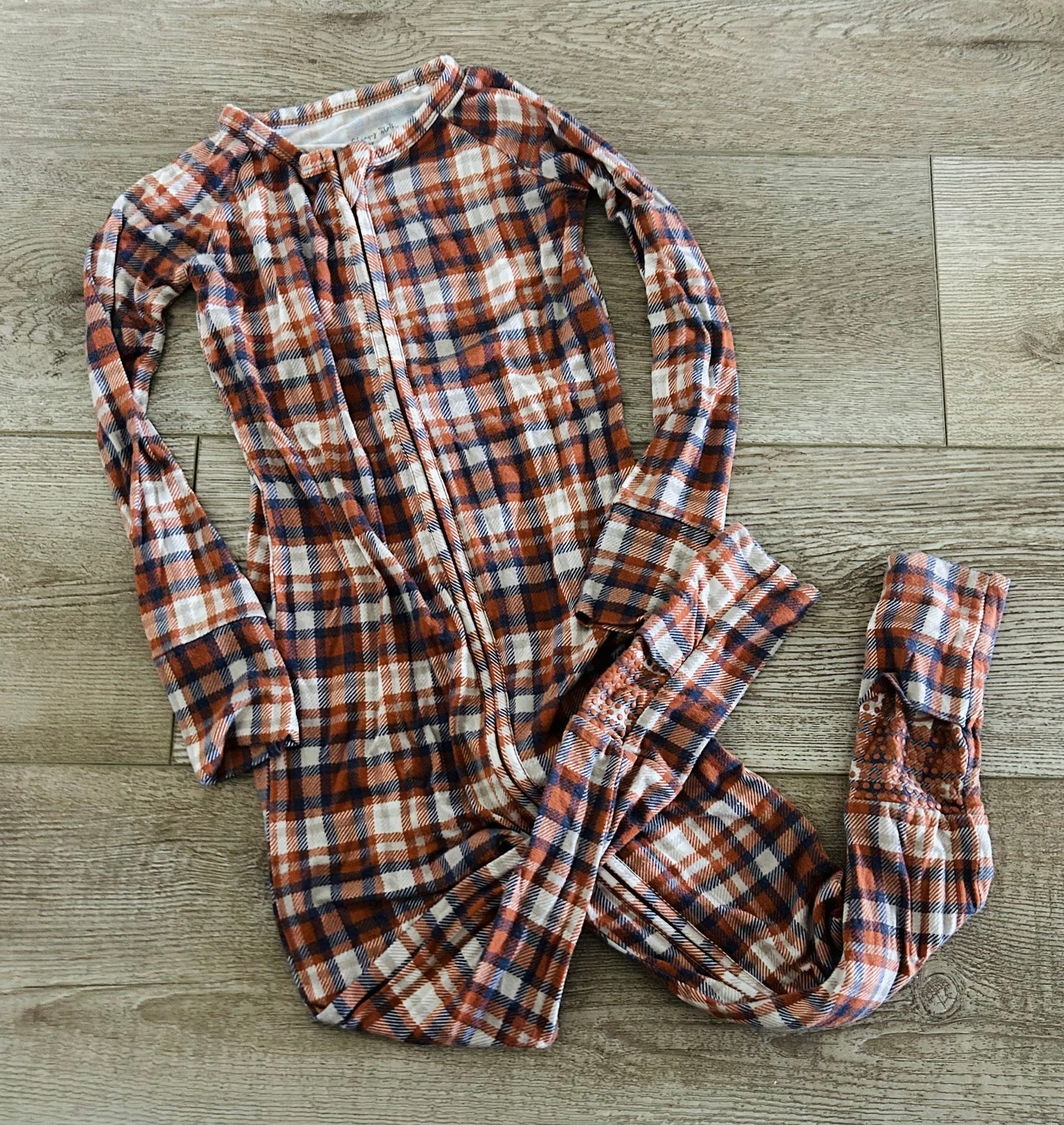 #15 The Sleepy Sloth 3t Convertible (footless to footed) Bamboo Pajamas