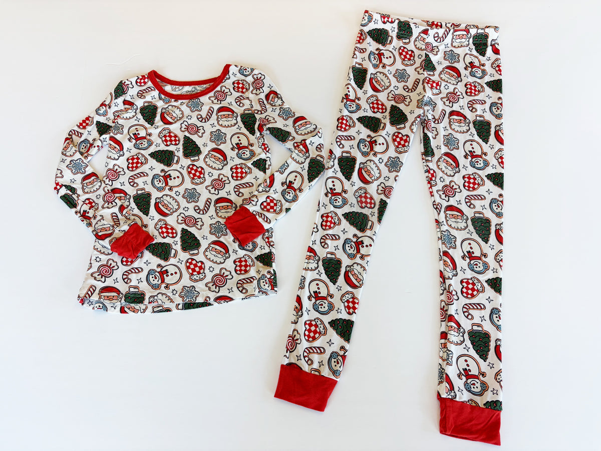 #96 | Size 9/10 | Caden Lane Boys Bamboo Christmas Pajamas