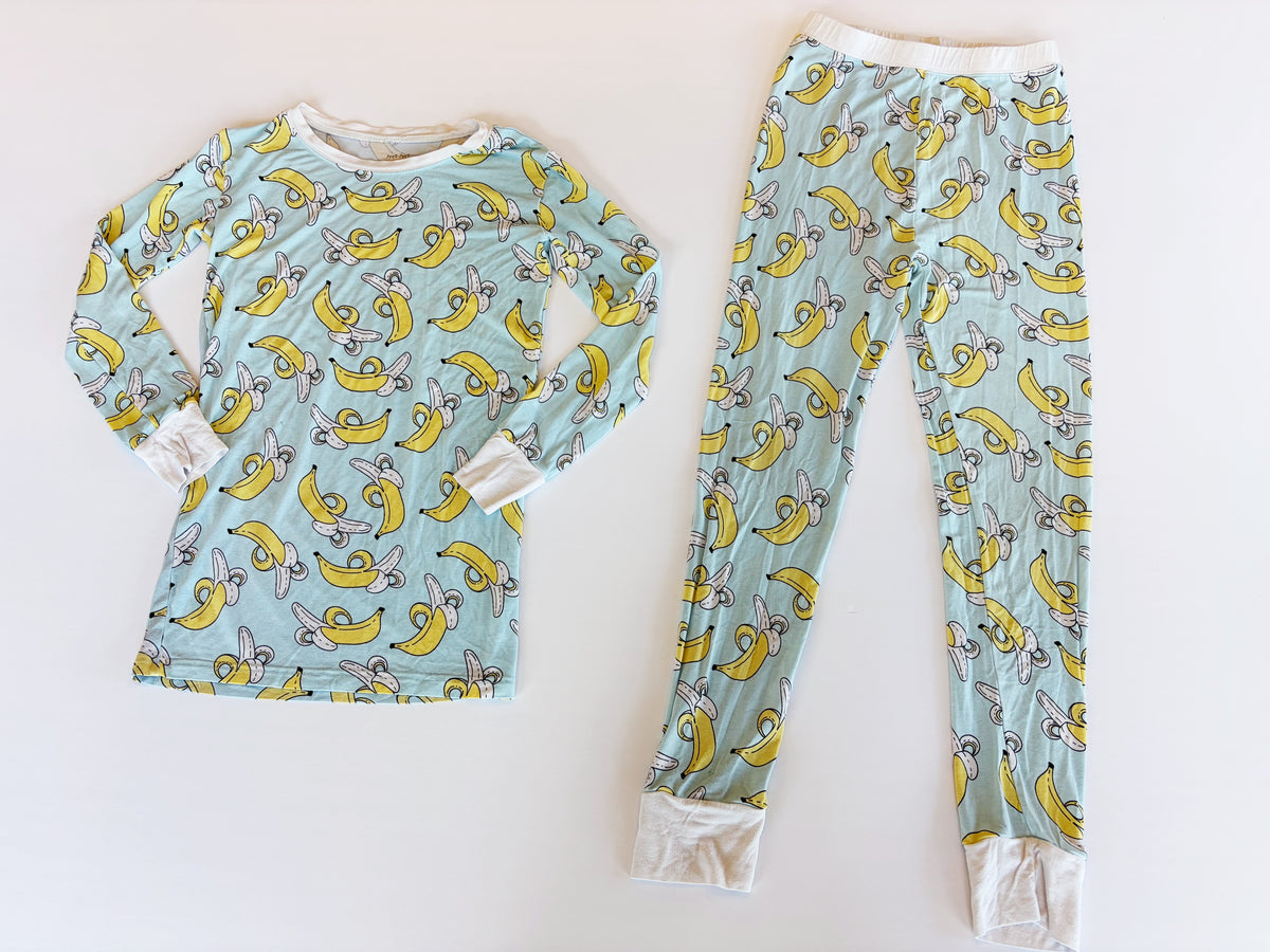 #96 | Size 9/10 | Little Sleepies Boys Banana Pajamas