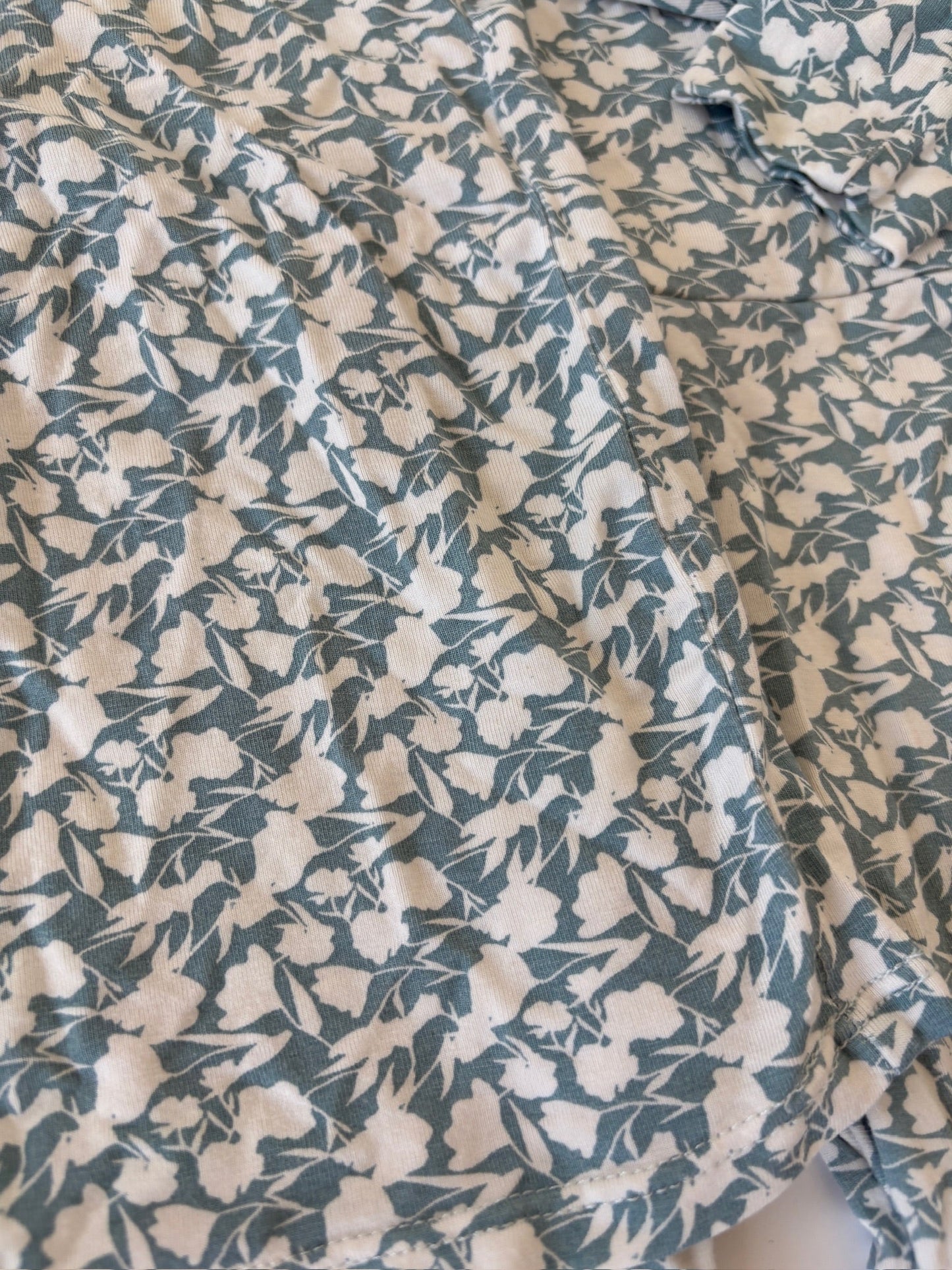 Seller #105 - Size 12-24M Girls Lou Lou & Co Lottie (Blue Floral) Top & Bottom Set - see description