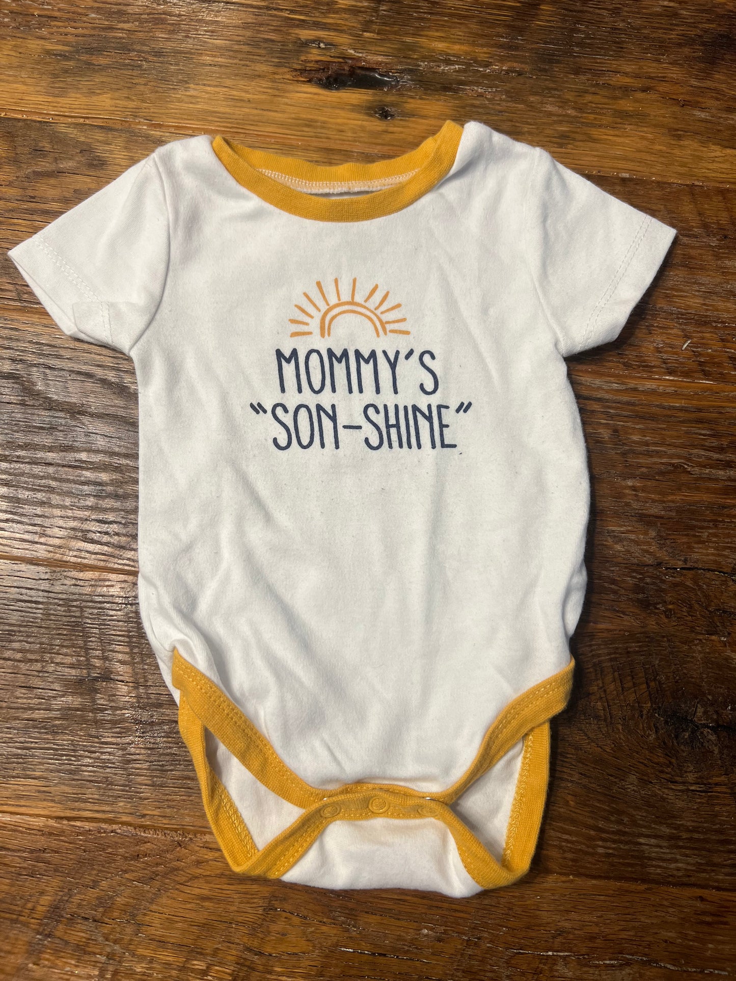 #67 Baby Essentials Boy's "Mommy's SON-Shine" Onesie - Size 9M