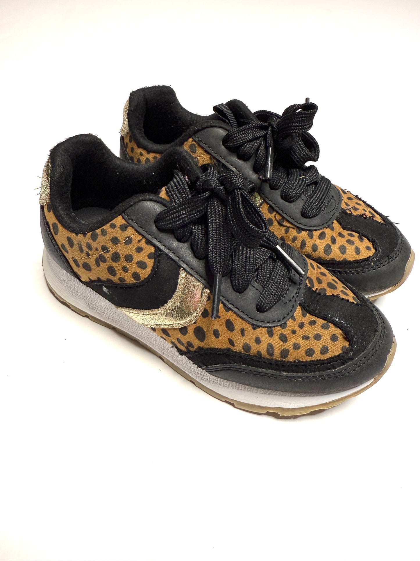 Seller 89 Girls Cat and Jack Leoprd Sneakers Size 13 VGUC