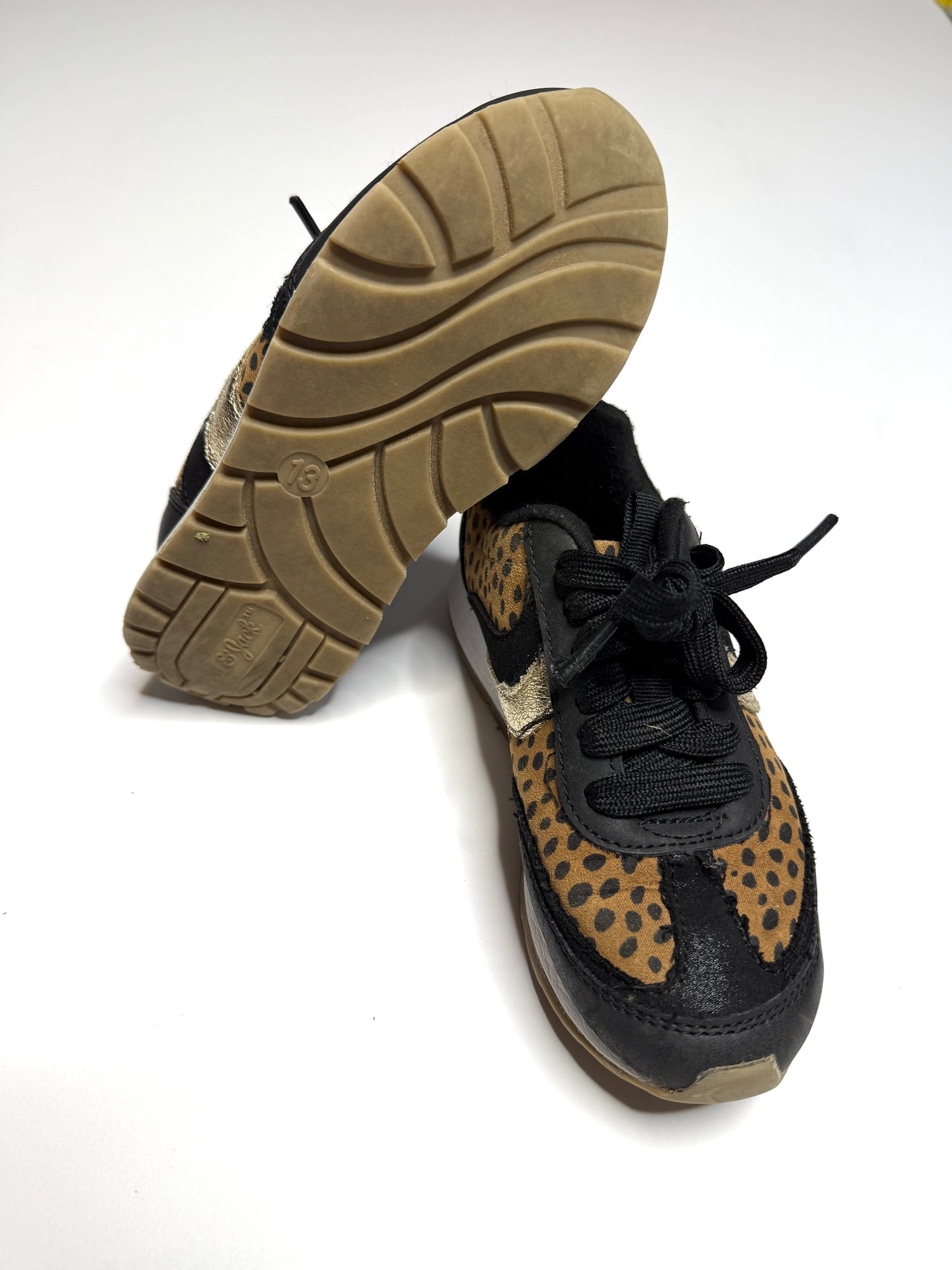 Seller 89 Girls Cat and Jack Leoprd Sneakers Size 13 VGUC
