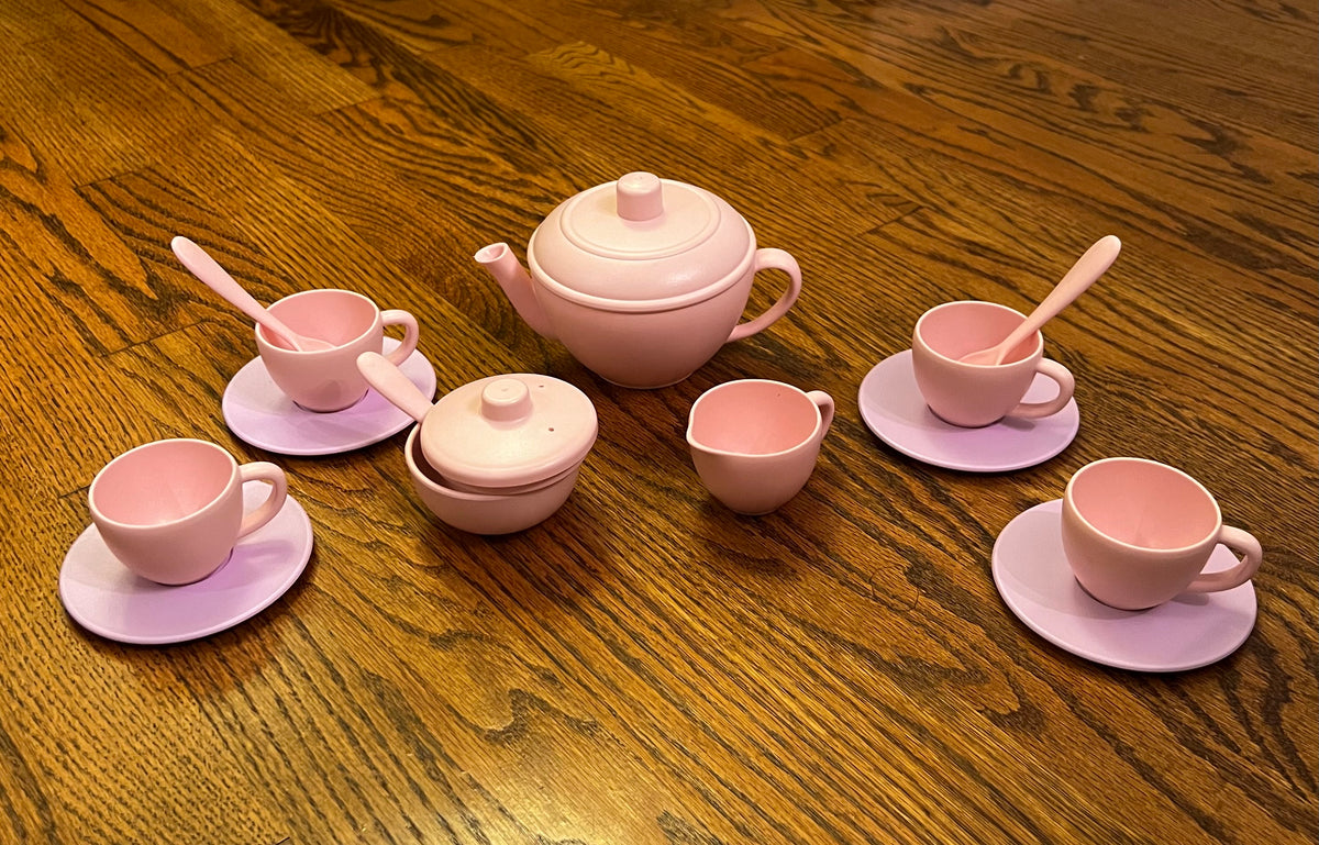 Seller #115 - Green Toys Recycled Plastic Tea Set, Pink & Purple, VGUC
