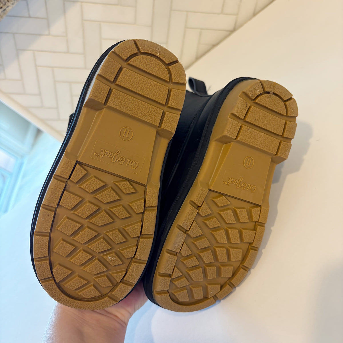 #96 | Size 11 | Cat & Jack Boys Black Snow Boots