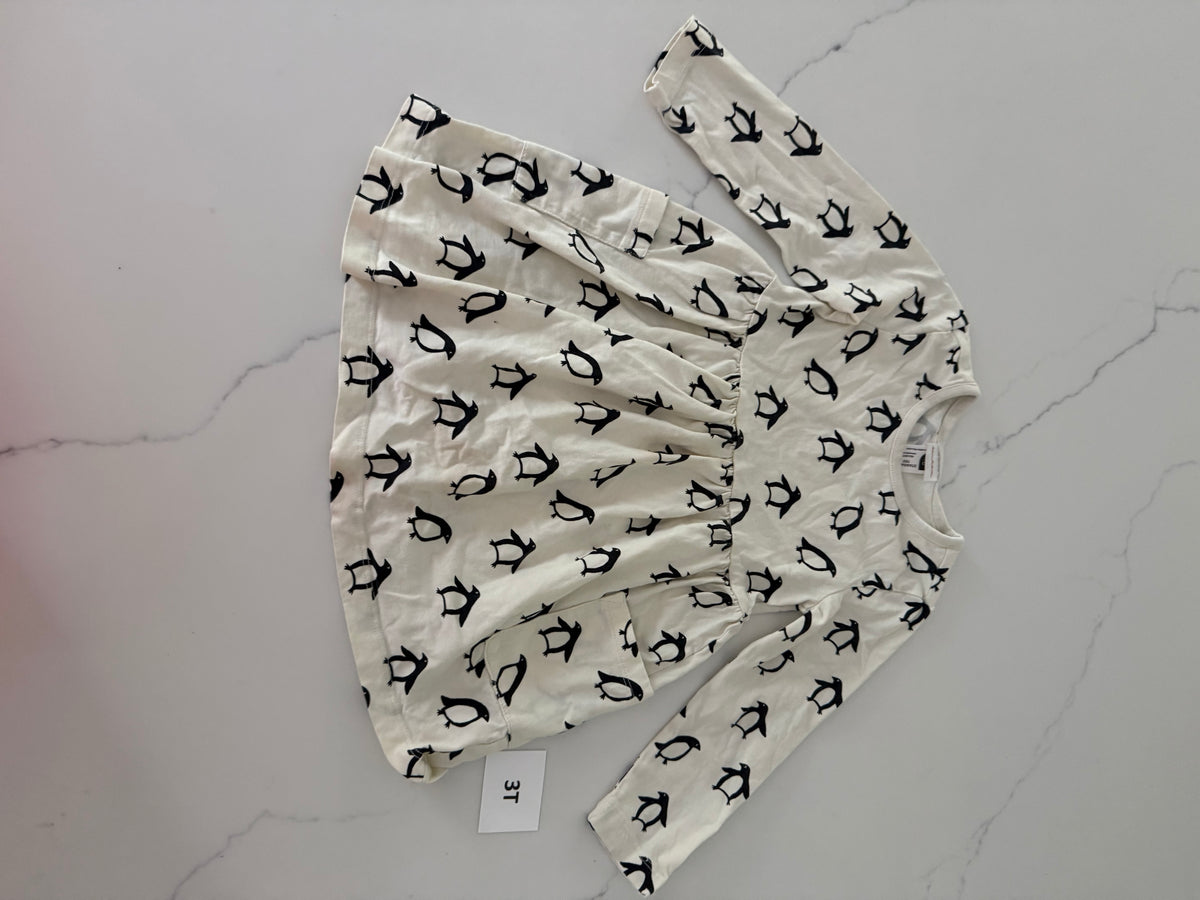 #139 Hanna Anderson Penguin Dress - 3T