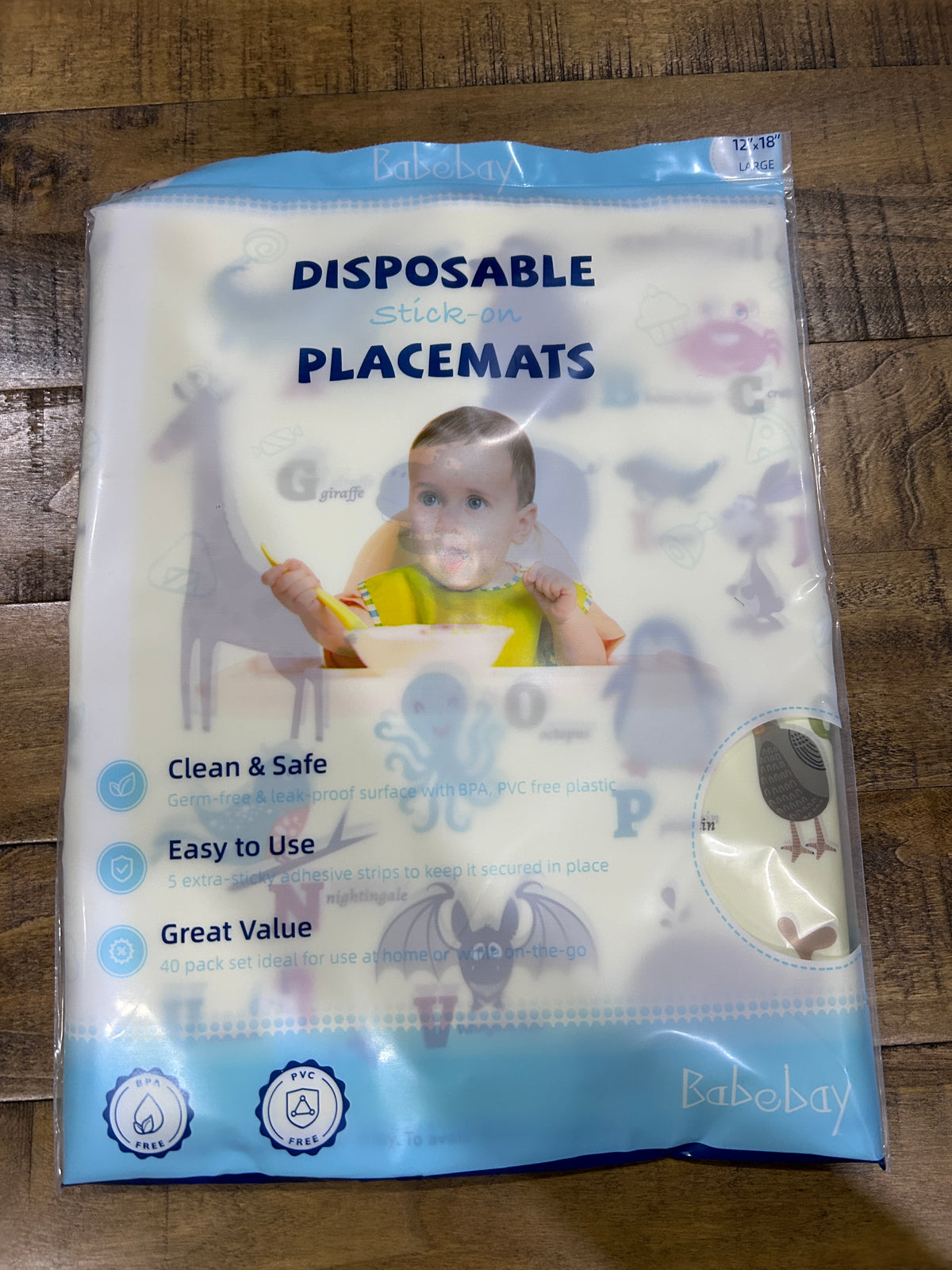 Seller #5 - Disposable Stick On Placemats