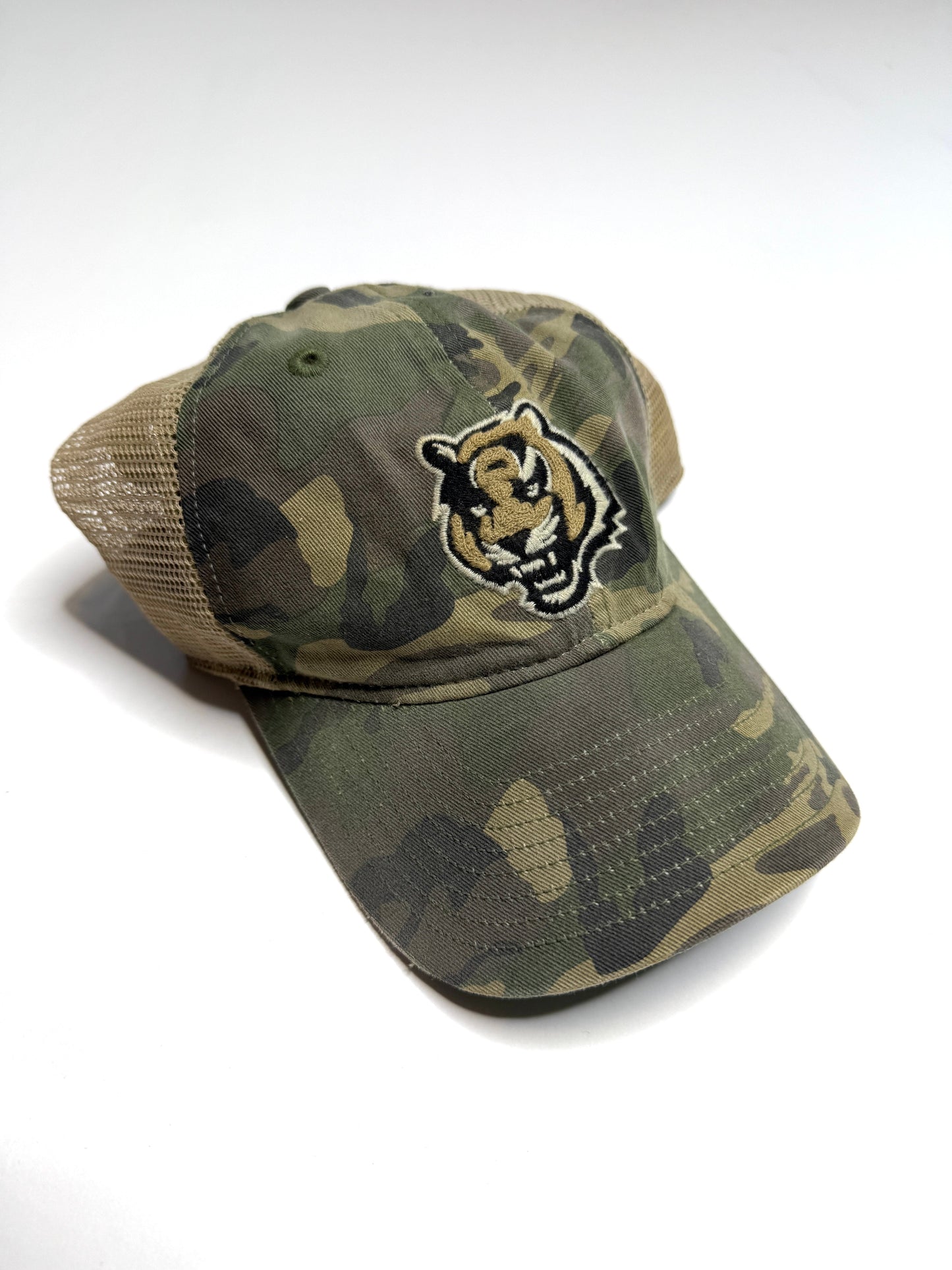Seller 89 Cincinnati Bengals Camo Mesh Back Adjutable Hat EUC