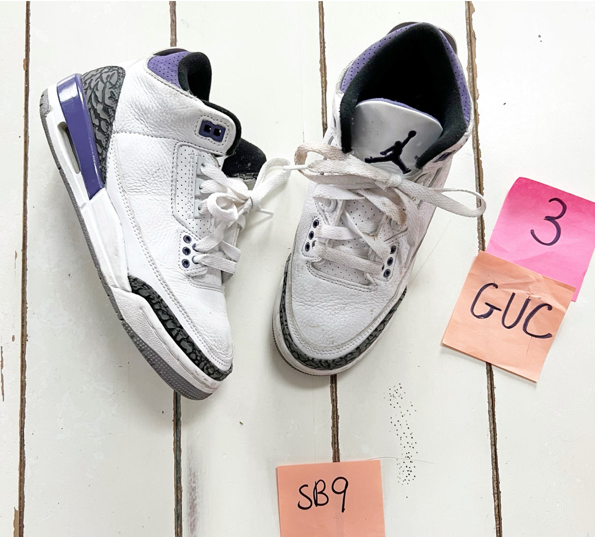 Seller 196 Jordan 3 retro dark iris 3y