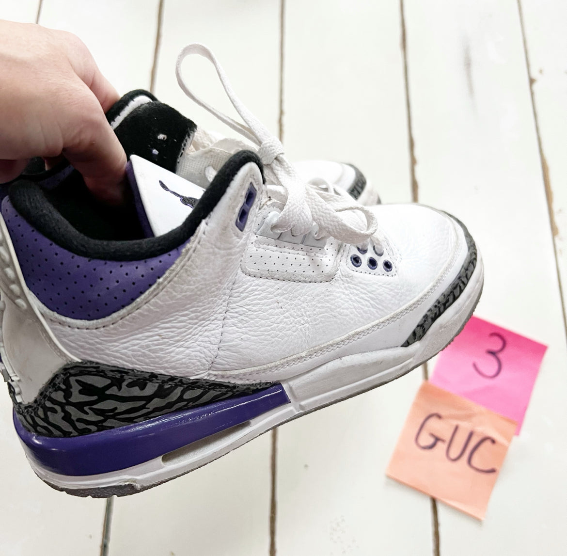 Seller 196 Jordan 3 retro dark iris 3y