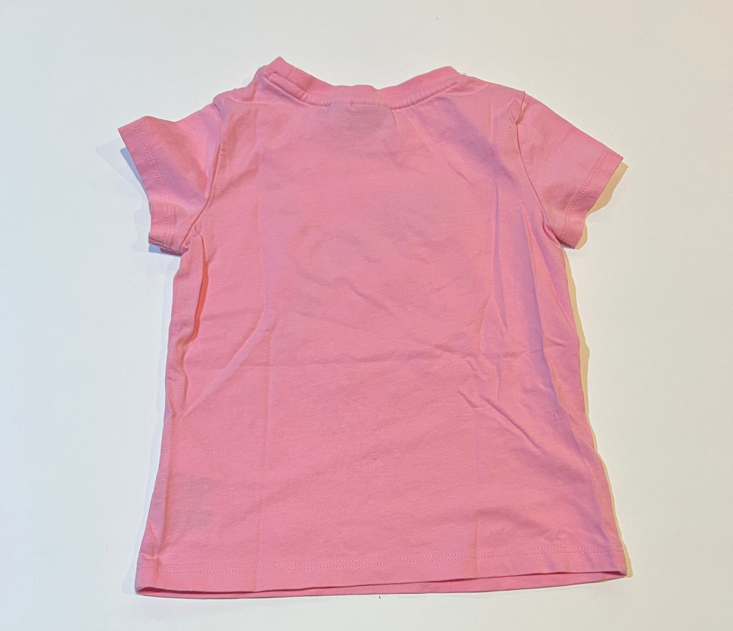 #180 Girls 3/4 Puma T-shirt Set - Pink and gray