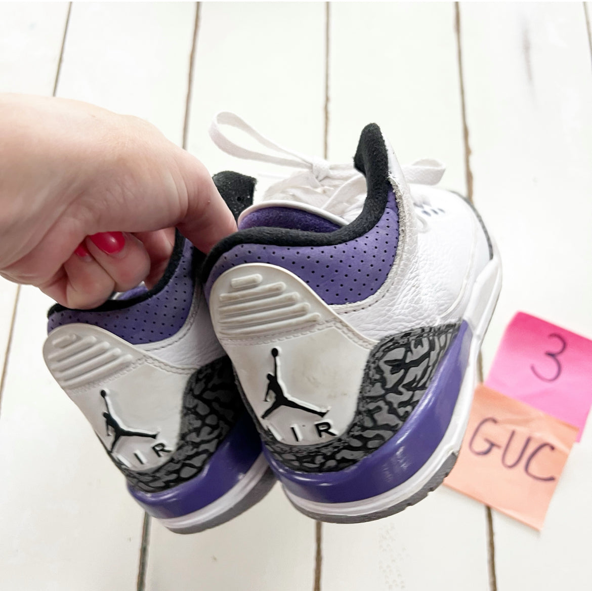 Seller 196 Jordan 3 retro dark iris 3y