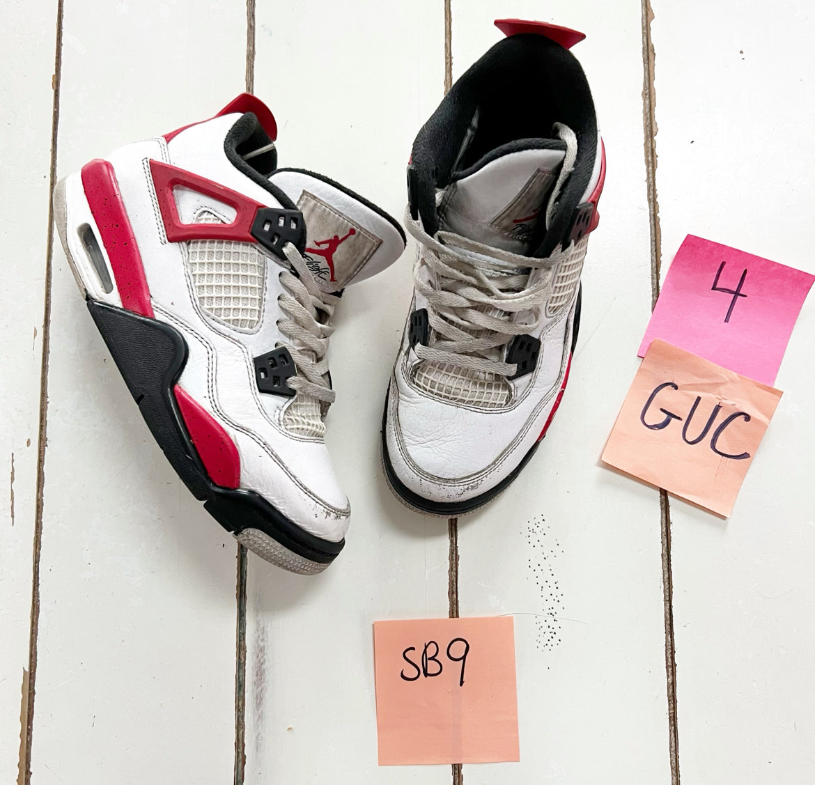 Seller 196 Nike Jordan 4 red cement