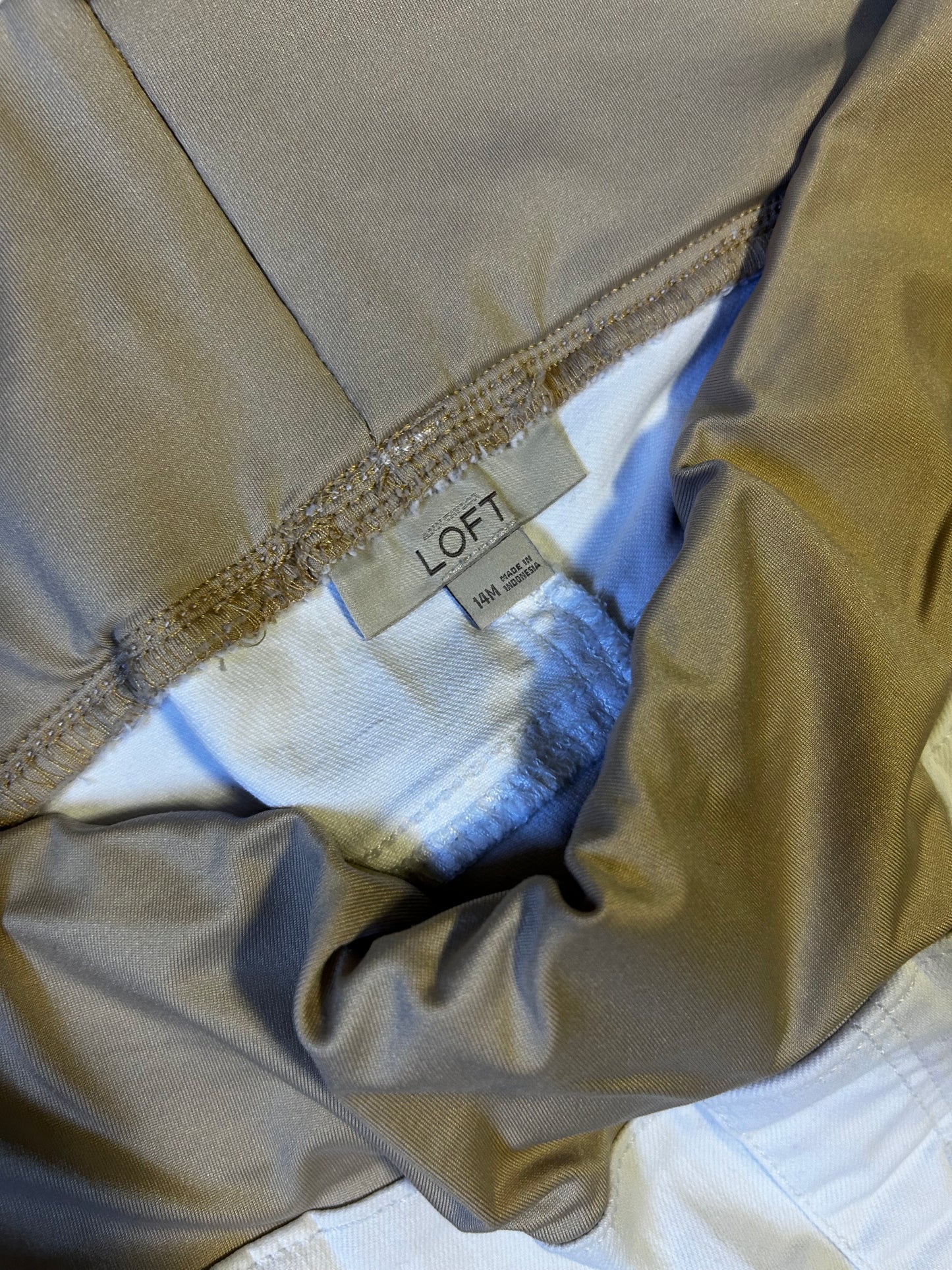 Seller #21 LOFT low panel white jeans size 14