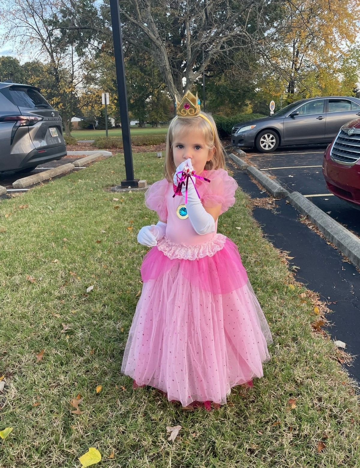 #96 | Size 4 | Girls Princess Peach Costume