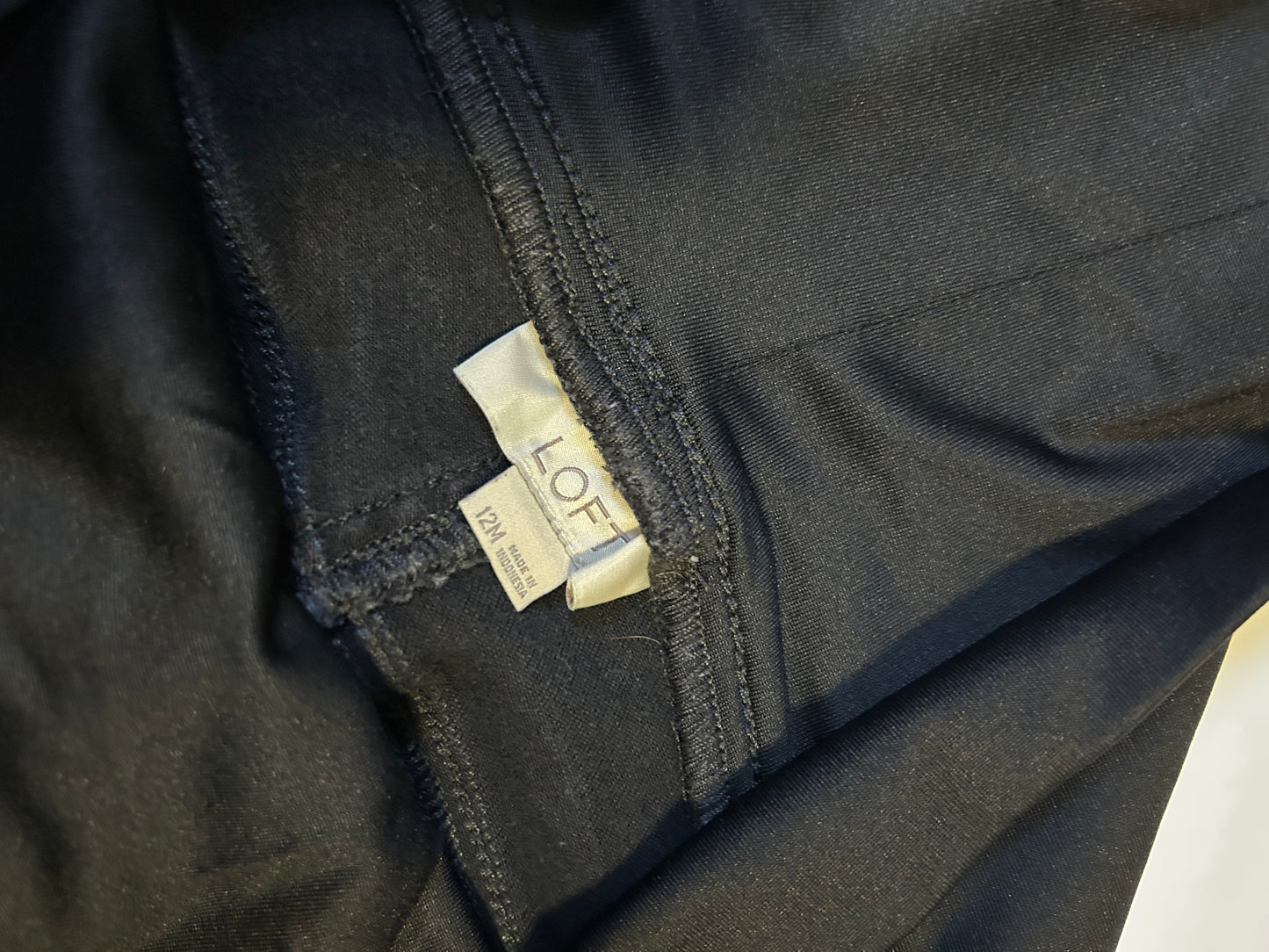 Seller #21 LOFT black maternity jeans size 12