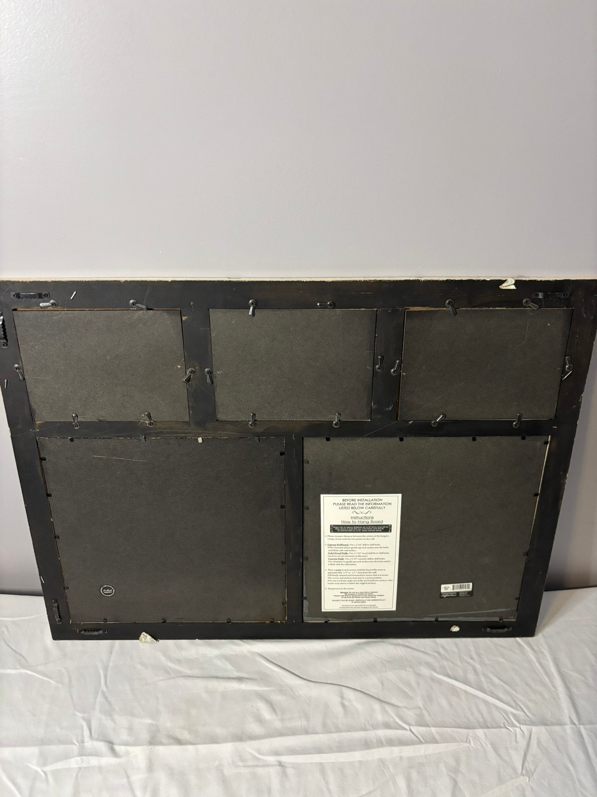 #90: Rustic Multi-Photo Frame with Chalkboard & Corkboard