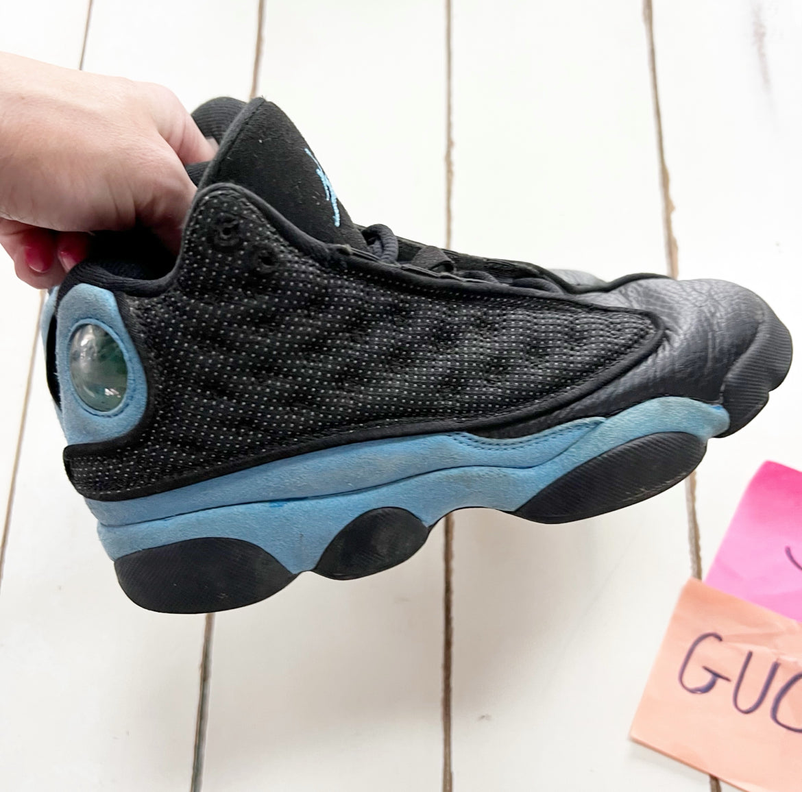 Seller 196 Jordan 13 retro black/university blue 3