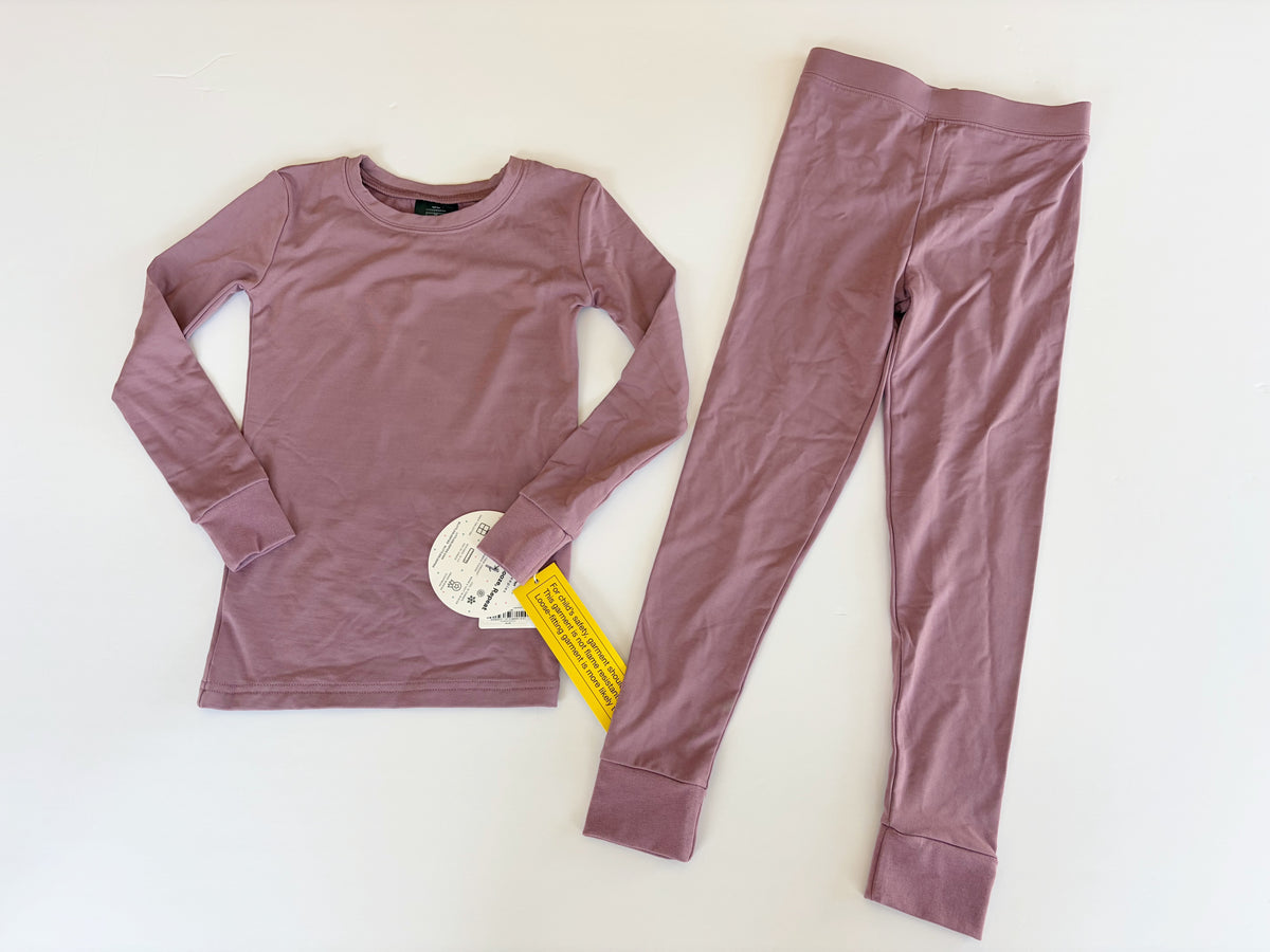 #96 | Size 5/6 | Little Sleepies Girls Lunaluxe Fleece Lined Pajamas Pink