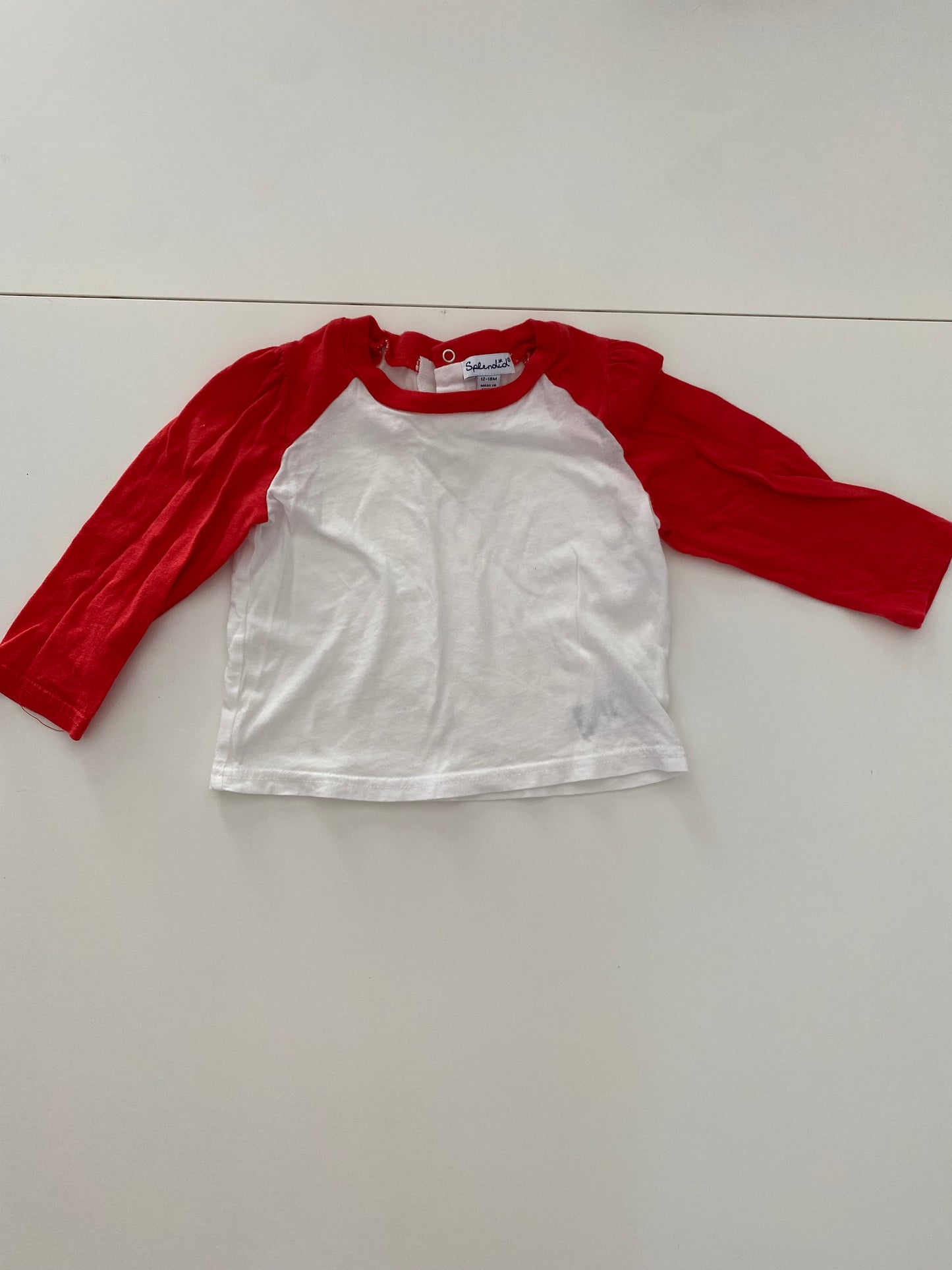#117, Girls 12-18M, Splendid red heart 2pc set, VGUC