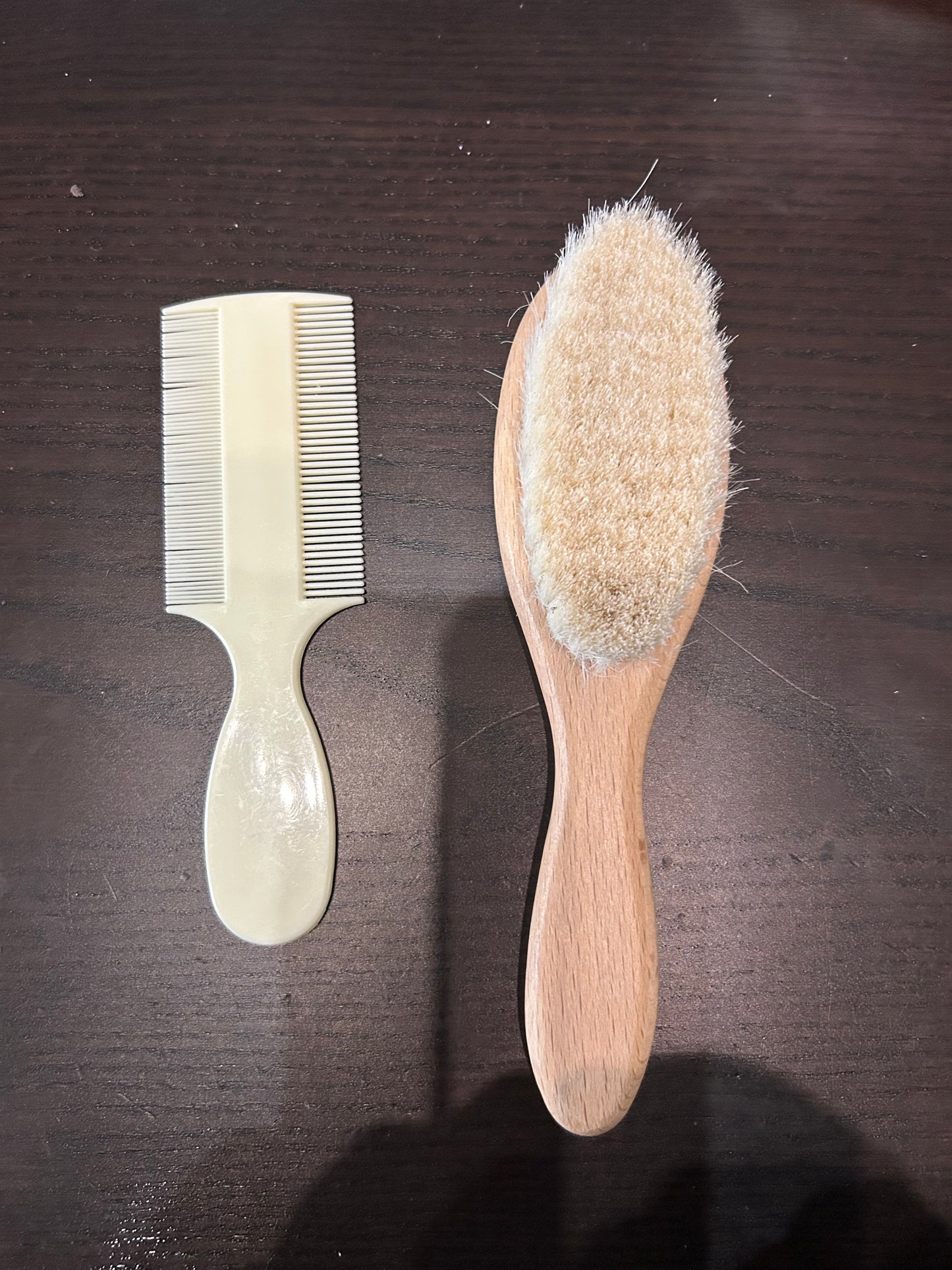 seller #62 soft bristle baby hair brush and comb