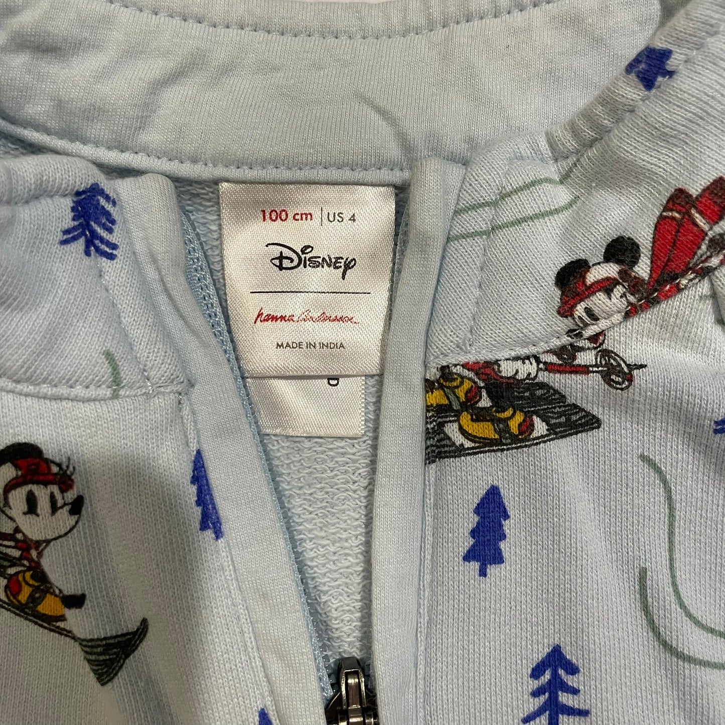 #126 Hanna Andersson Mickey Mouse Sled Sweater Sz 100 (4T) VGUC
