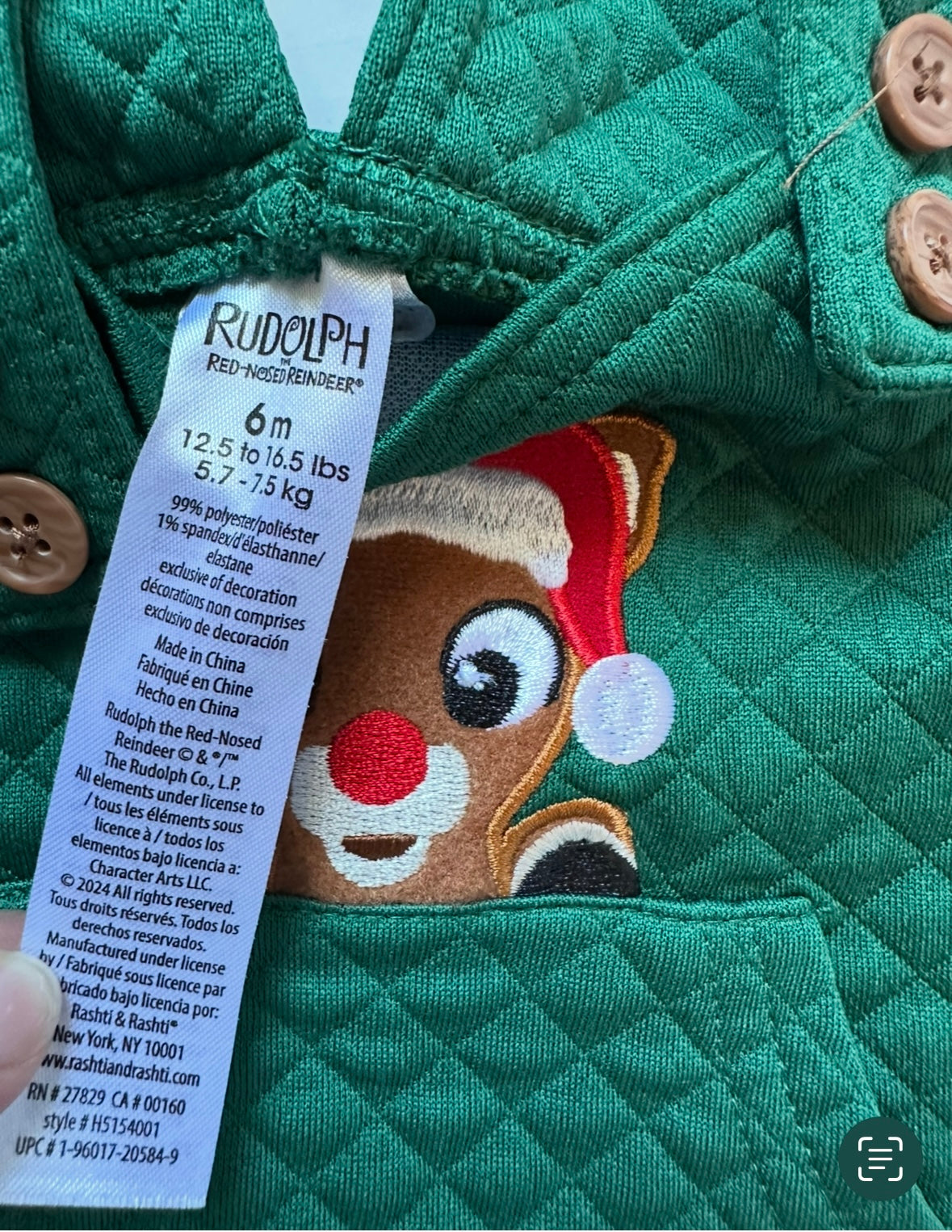 #93 Rudolph Christmas Set Gender Neutral 6M