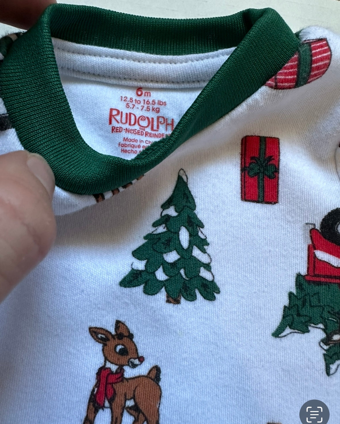 #93 Rudolph Christmas Set Gender Neutral 6M