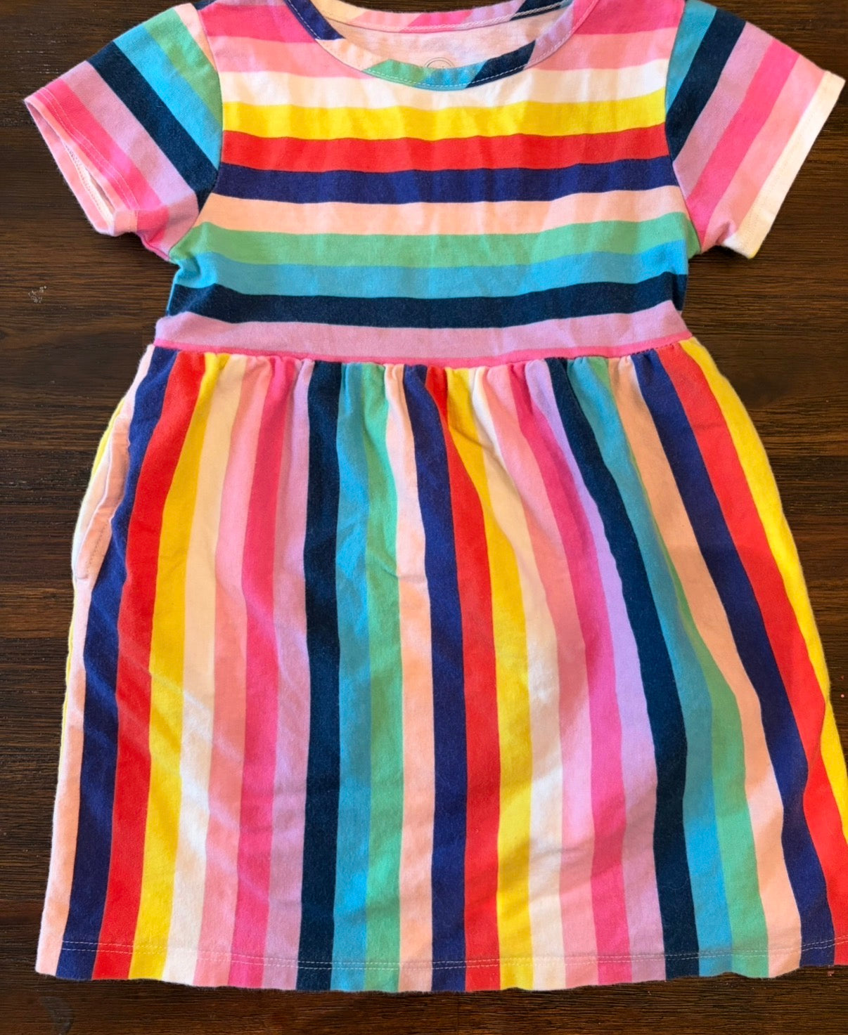 Seller 22 wonder nation rainbow stripe dress 2t