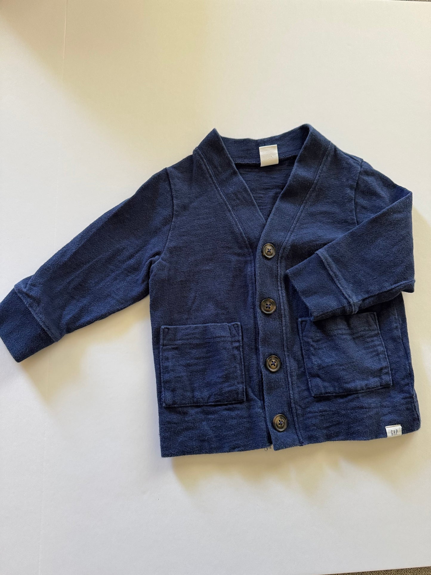 REDUCED #92 Boys 12-18 month navy GAP button cotton cardigan