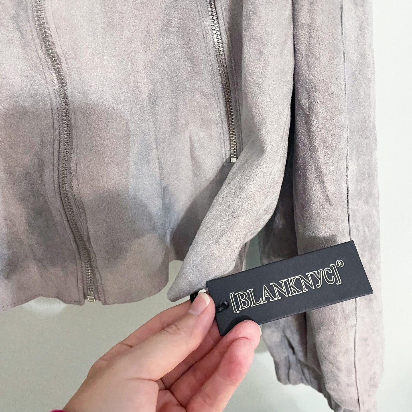 #118 | Size XL | Blank NYC Women's Faux Suede Gray Jacket