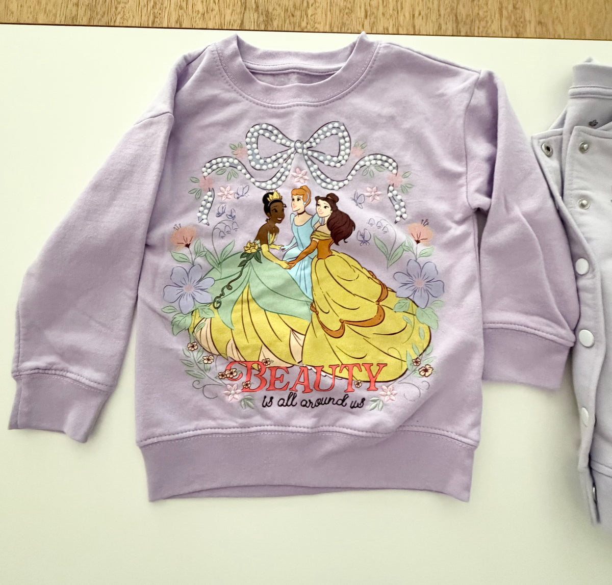 #117, Girls 4T, Disney purple princess jogger set, New