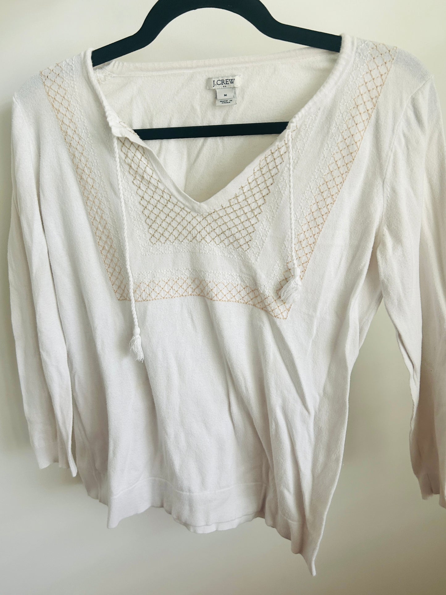#15 J. Crew Women’s Medium Embroidered Shirt