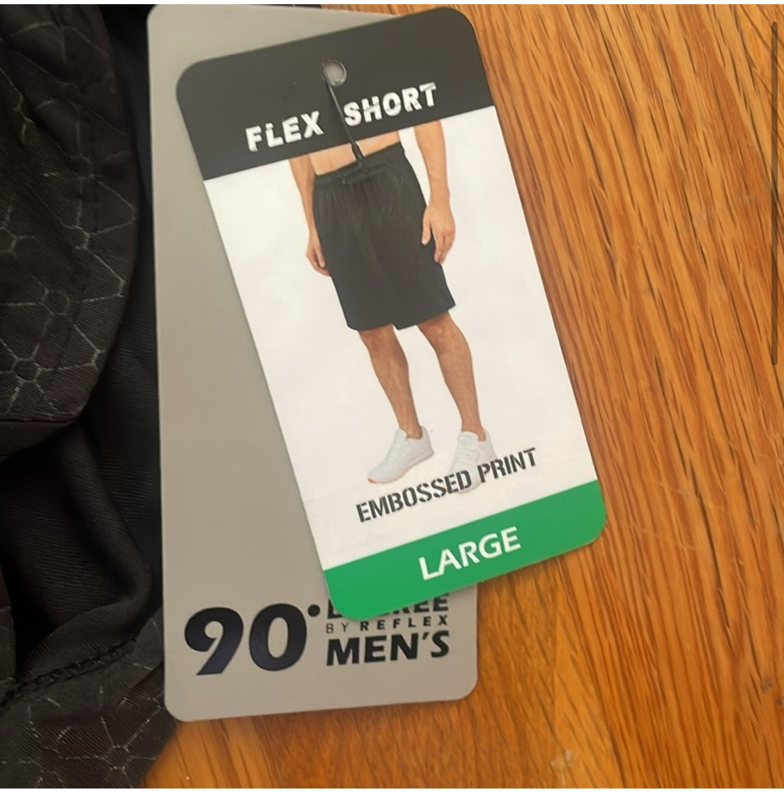 #116 NWT 90 degrees by Reflex embossed Flex Short Large Black
