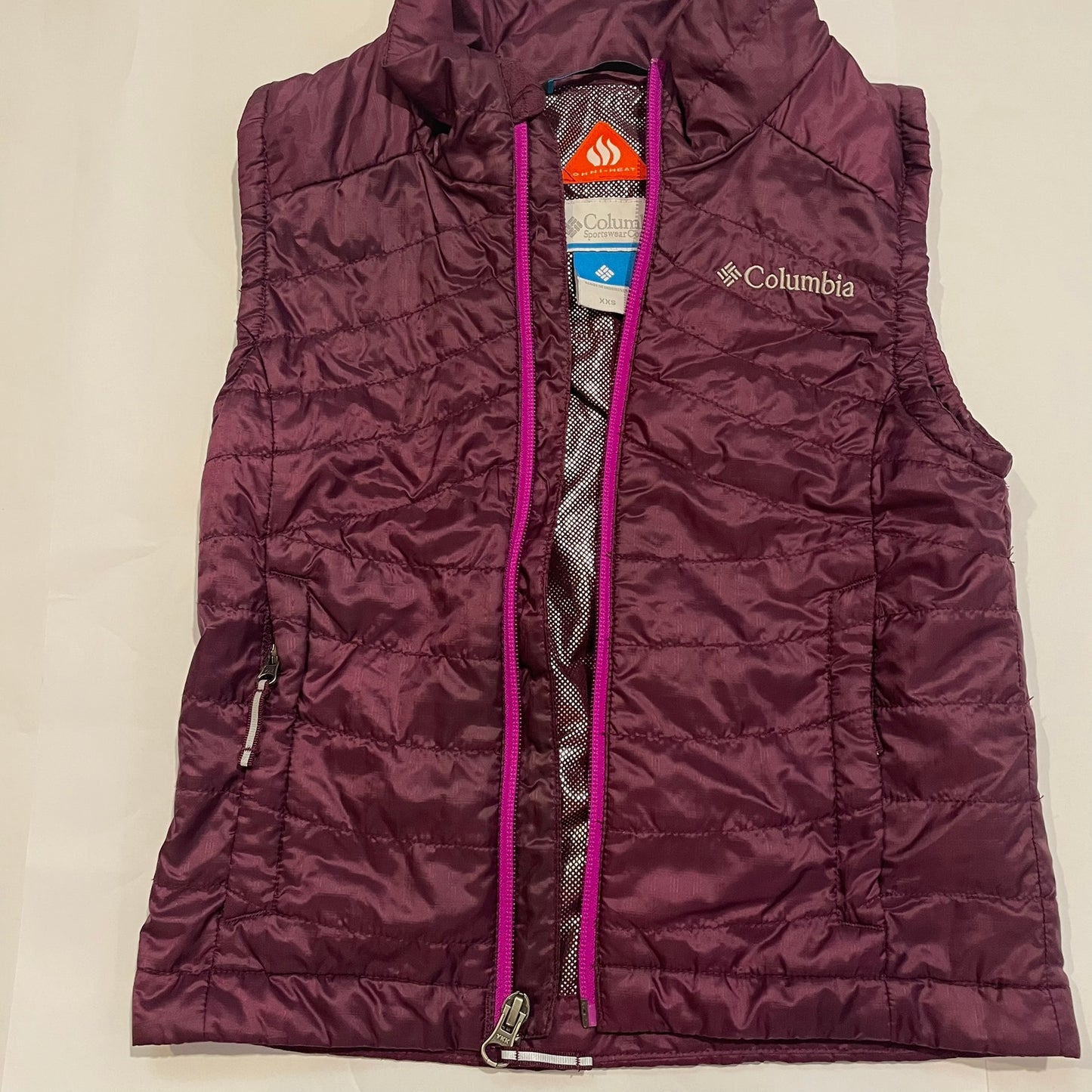 #126 Girls Columbia Purple Vest XXS (4-5)