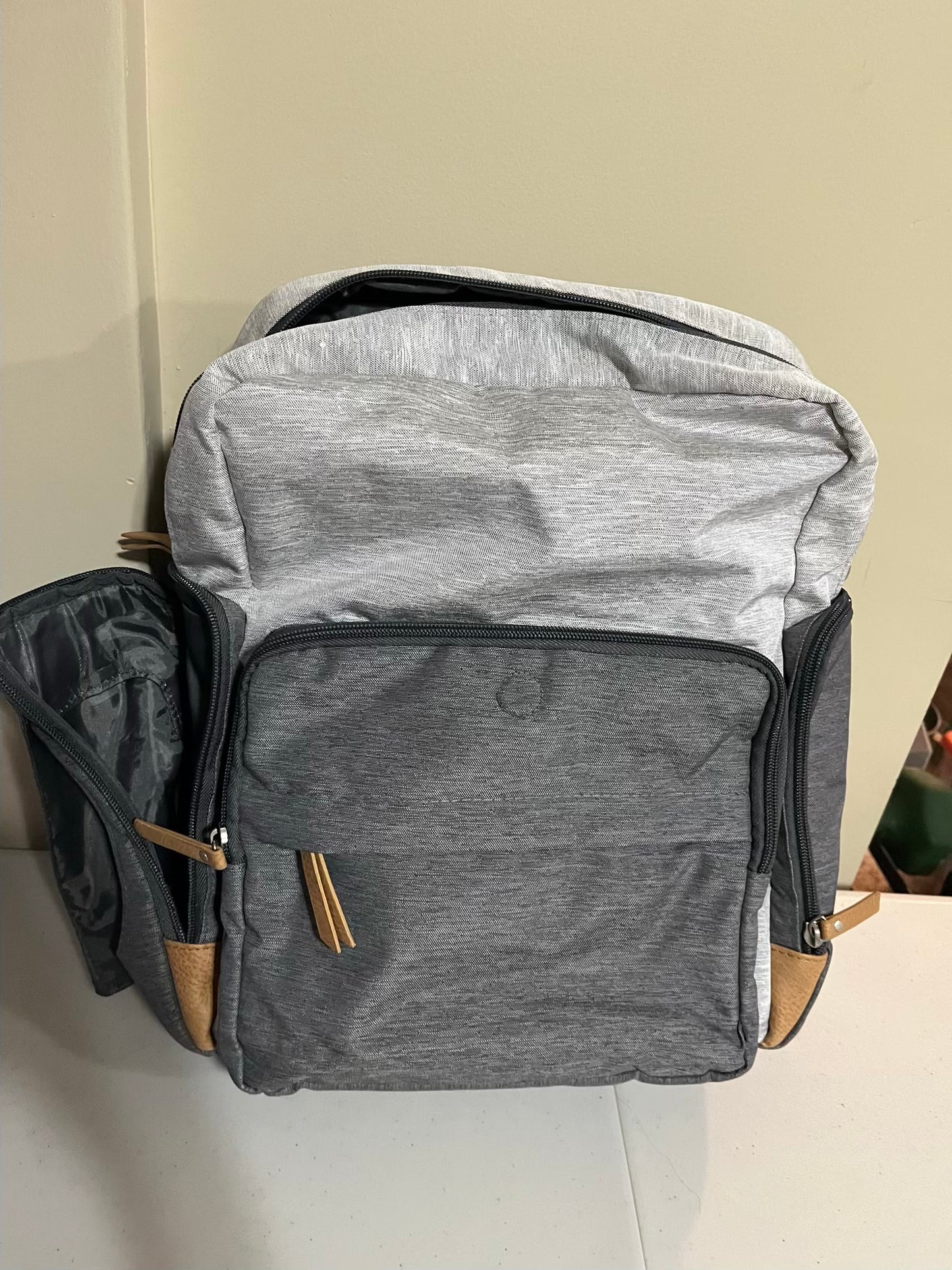 Seller #28 - Eddie Bauer Grey Diaper Bag - EUC