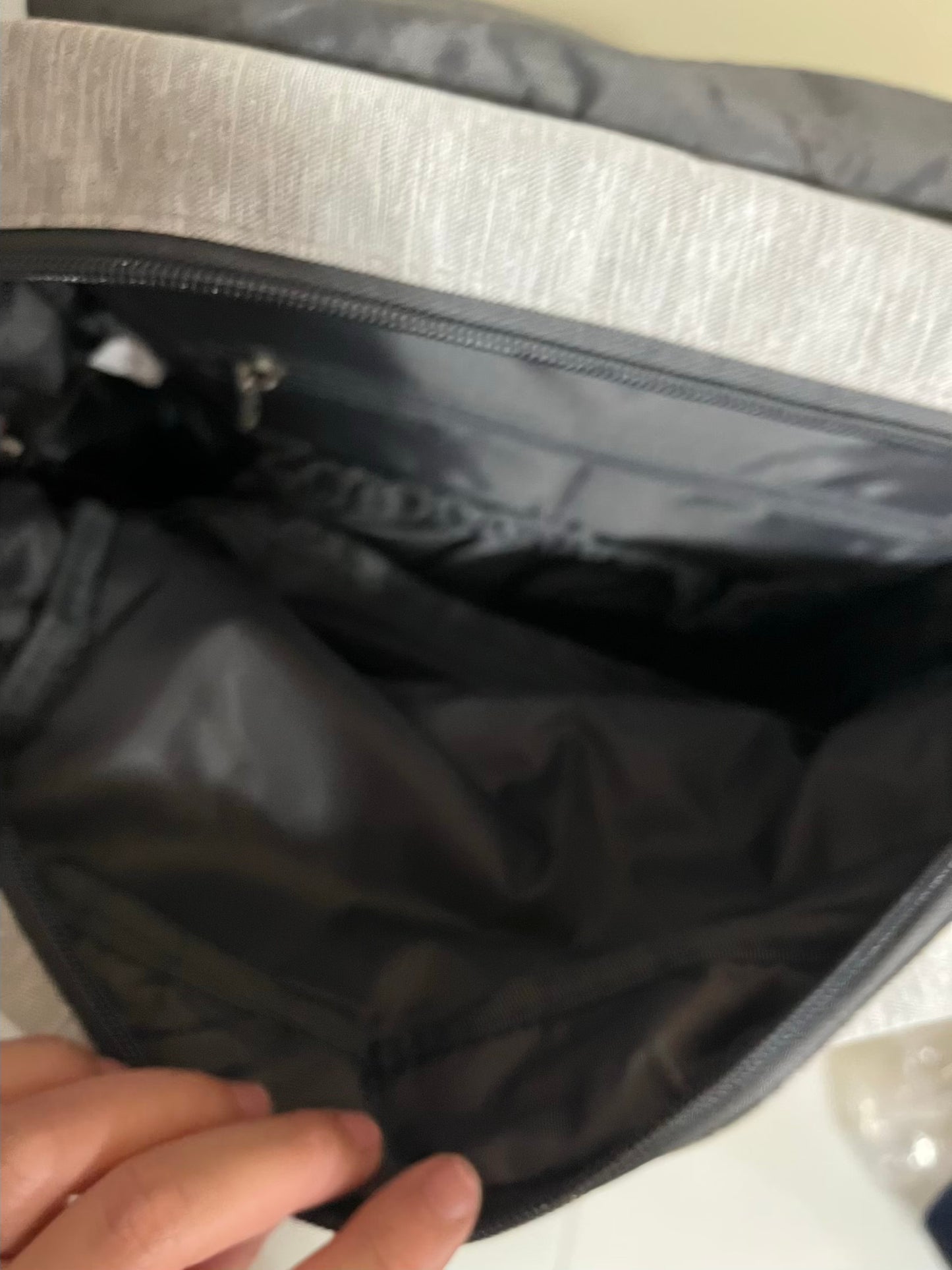 Seller #28 - Eddie Bauer Grey Diaper Bag - EUC