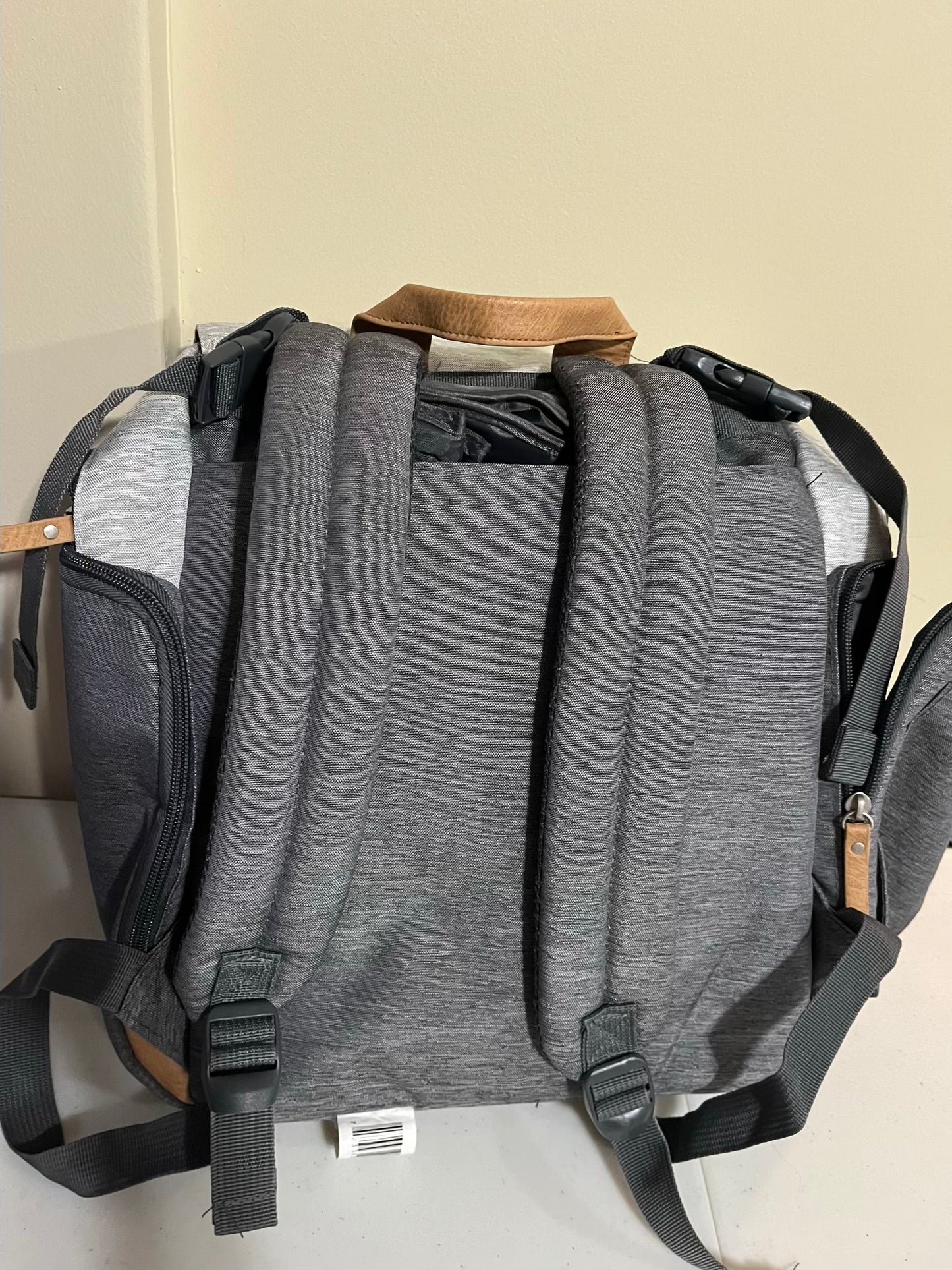 Seller #28 - Eddie Bauer Grey Diaper Bag - EUC