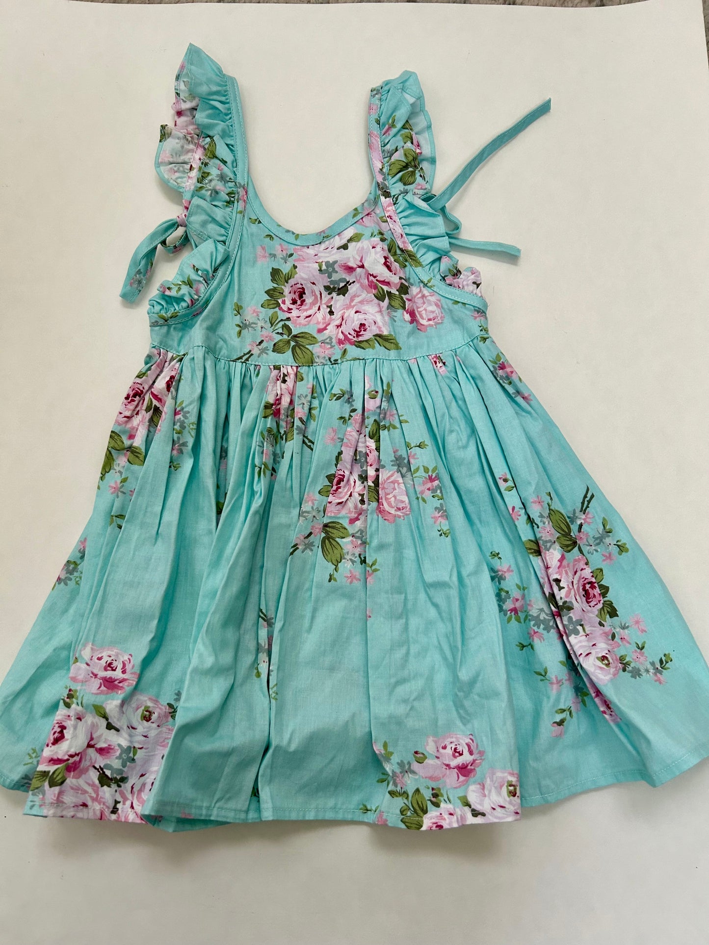 45242 Girls 2T Floral Easter Dress