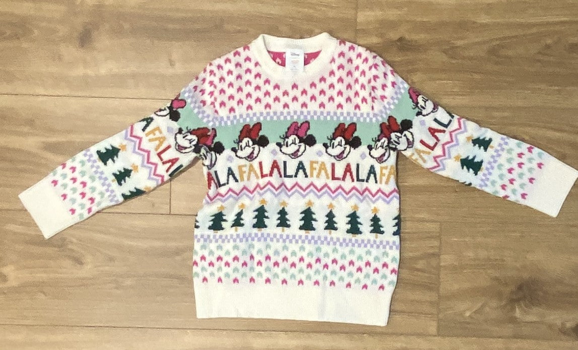 Seller #100 Girls Size 6 Disney/Jumping Beans Minnie Christmas Sweater