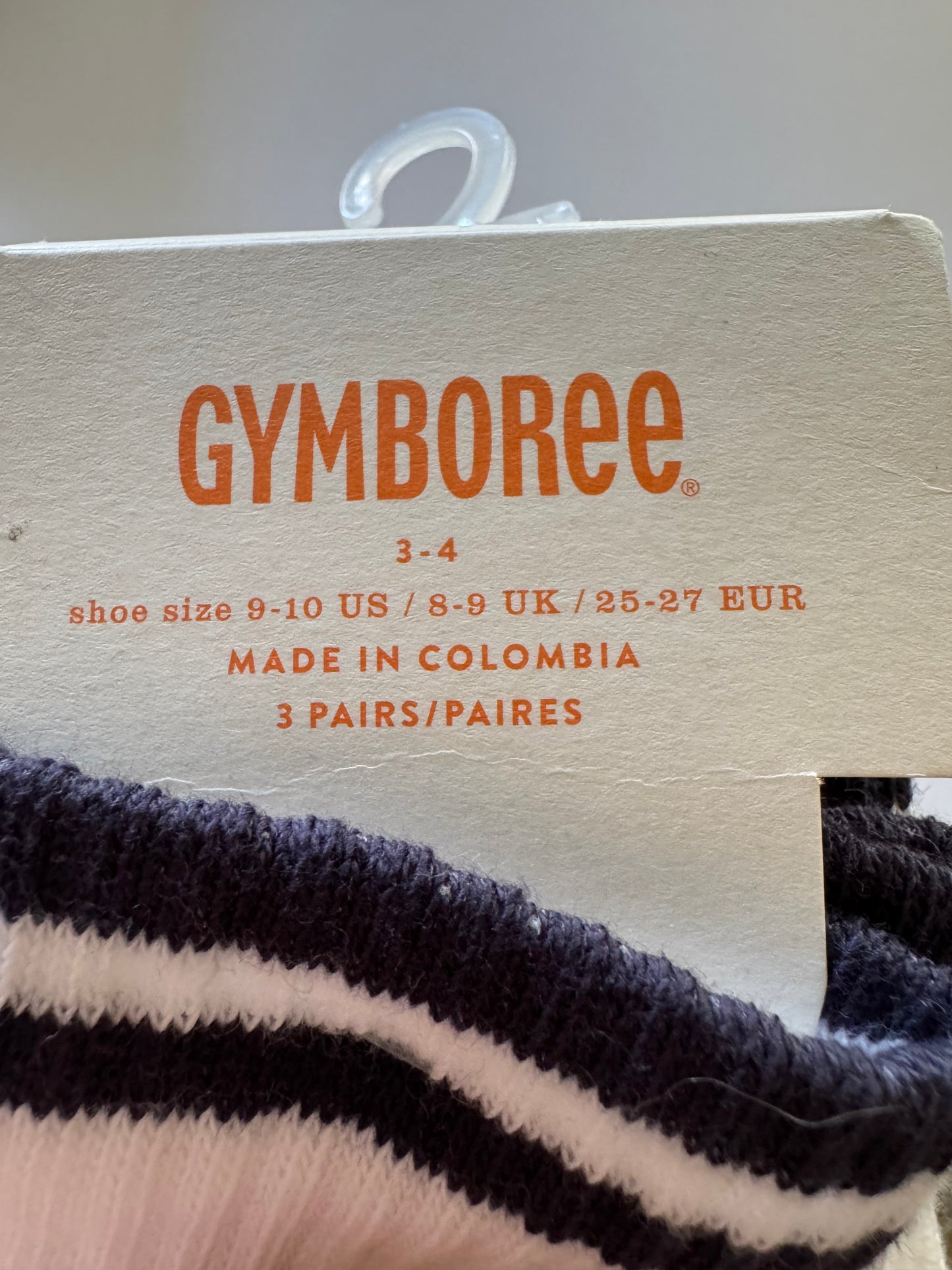 REDUCED #92 Boys Gymboree 3/4 NEW sock set of 3 white