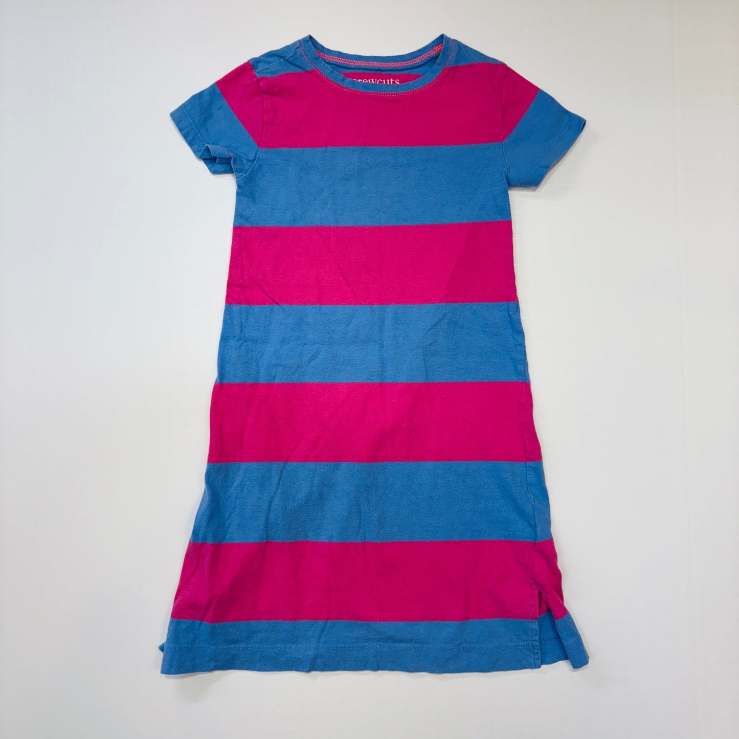 Seller 189 Girls 3T (runs long) Crewcuts Striped Dress VGUC