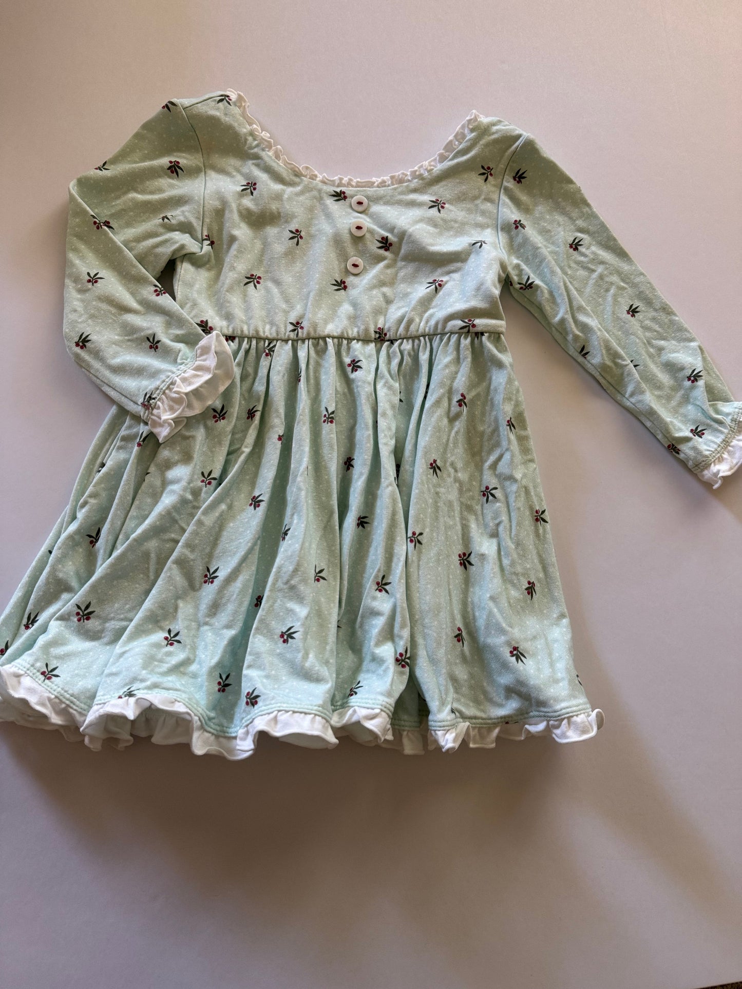 REDUCED #92 Girls 18 month holiday holly berry dress boutique brand
