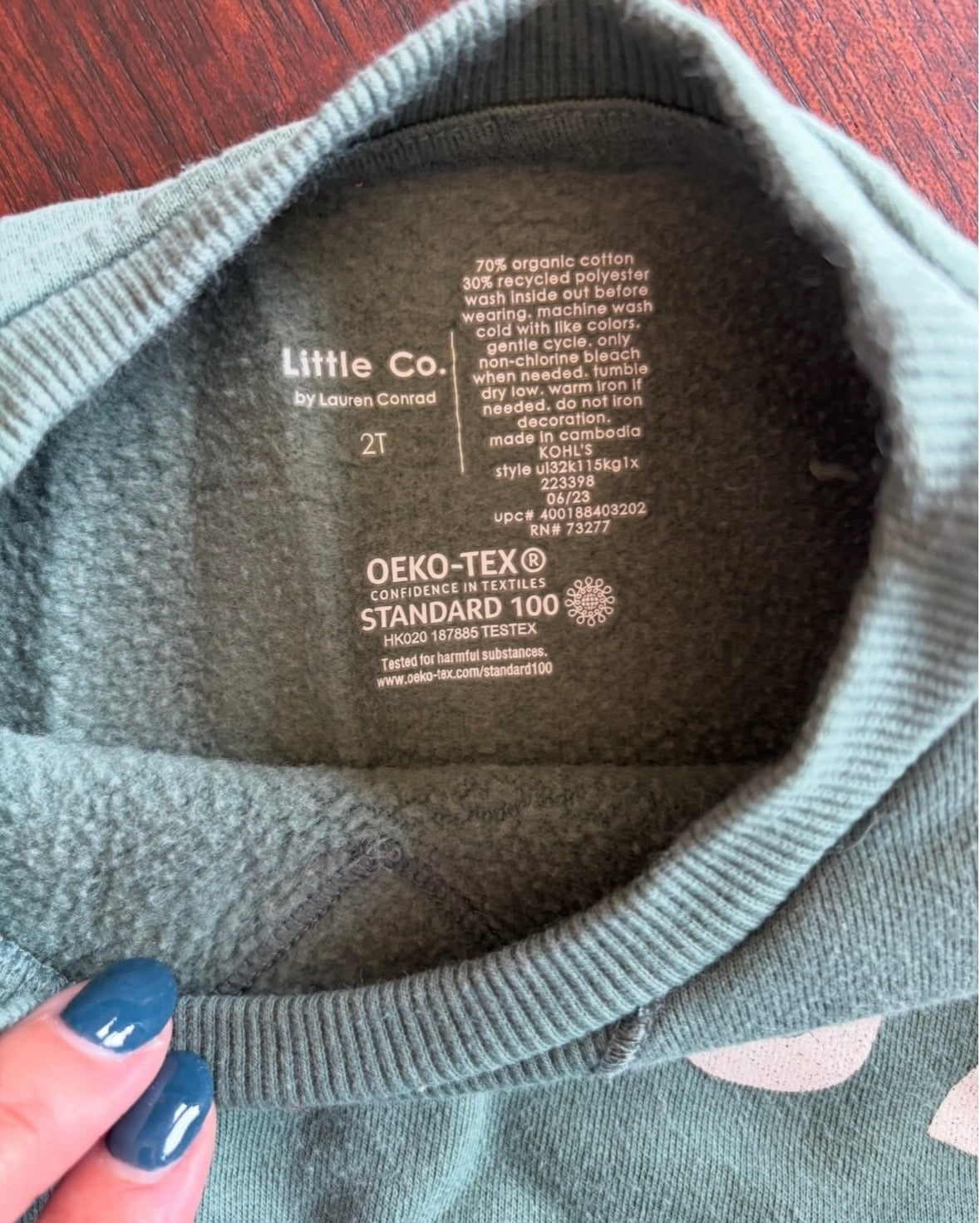 #44 Little Co. Joyful Kids sweatshirt size 2T