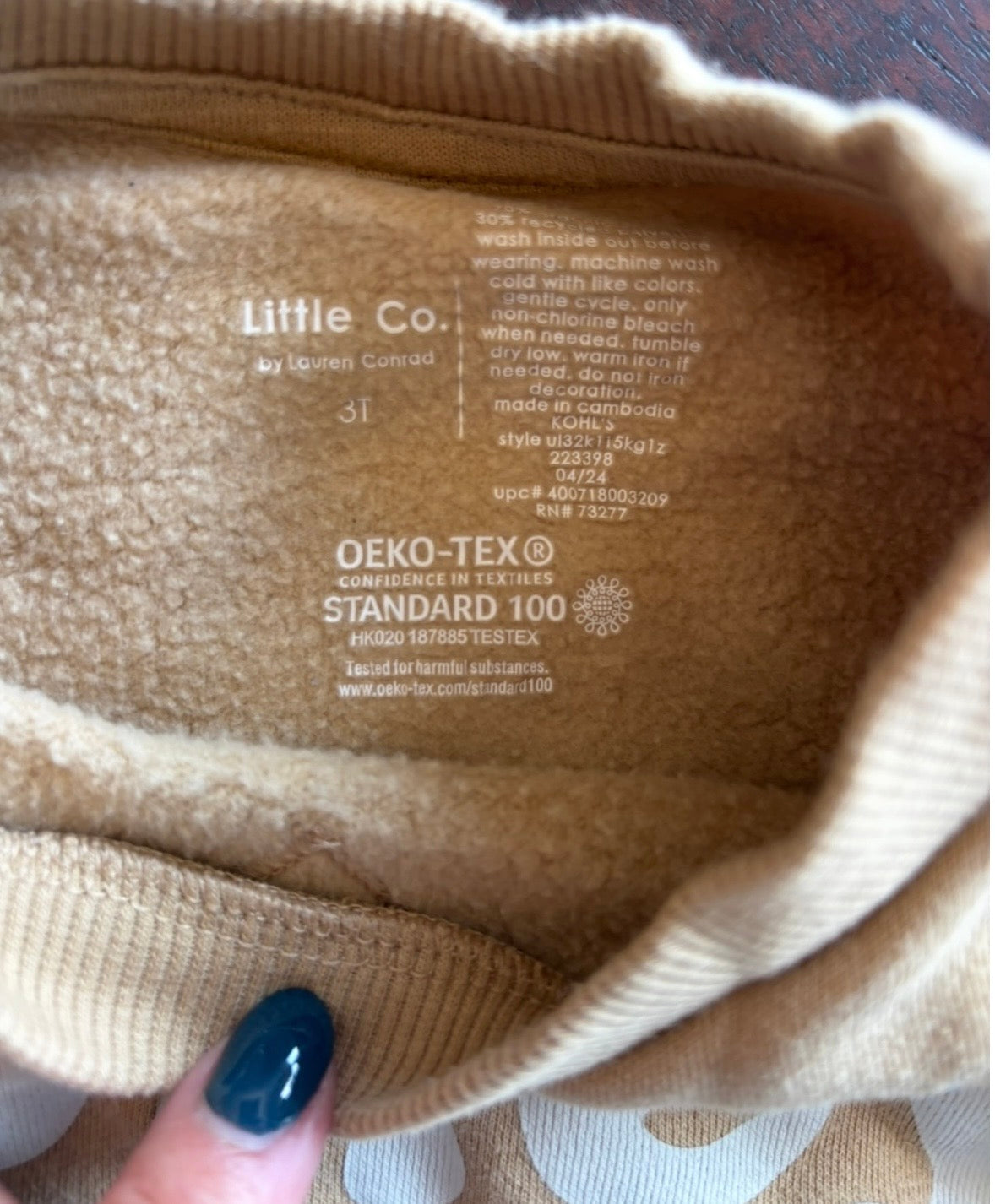 #44 Little Co. Sweatshirt size 3T