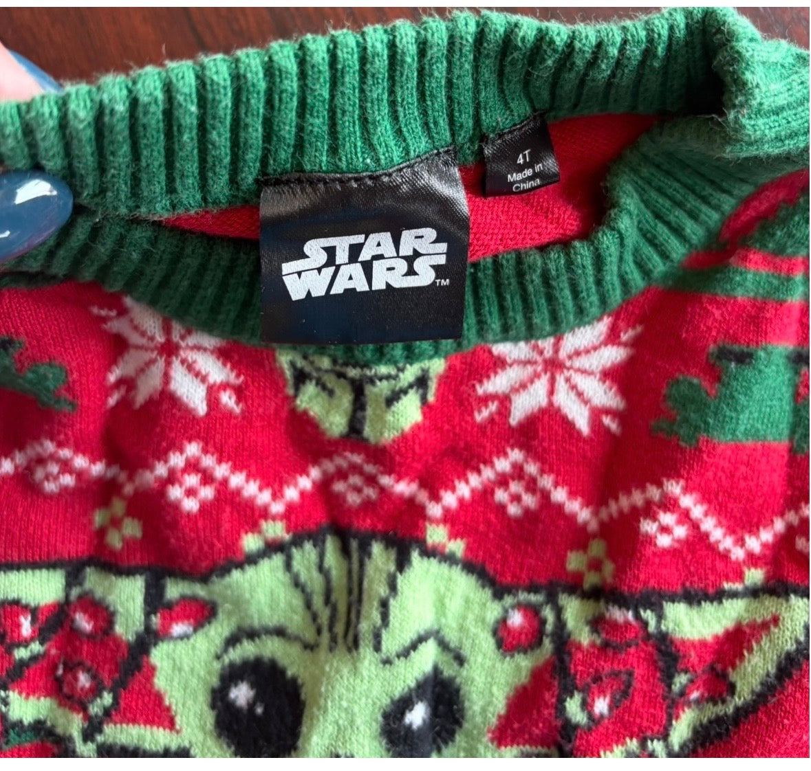 #44 Boys Star Wars Holiday/Christmas Sweater size 4T