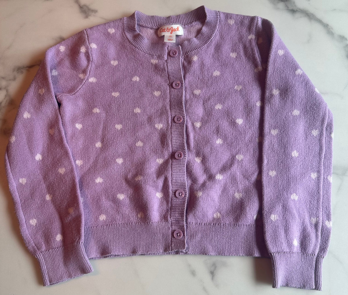 Seller #58 Girls Cat & Jack hearts cardigan 5