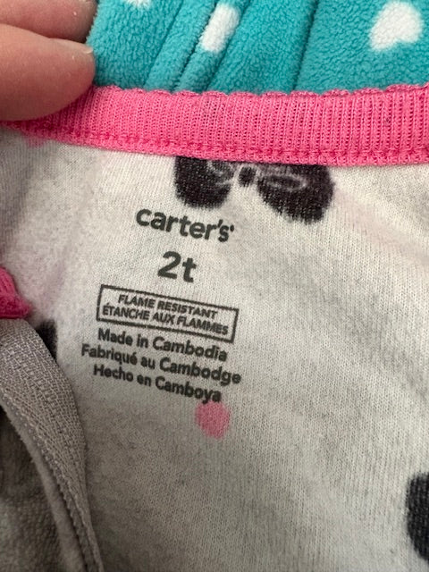 #34 Carters 2T fleece Pjs